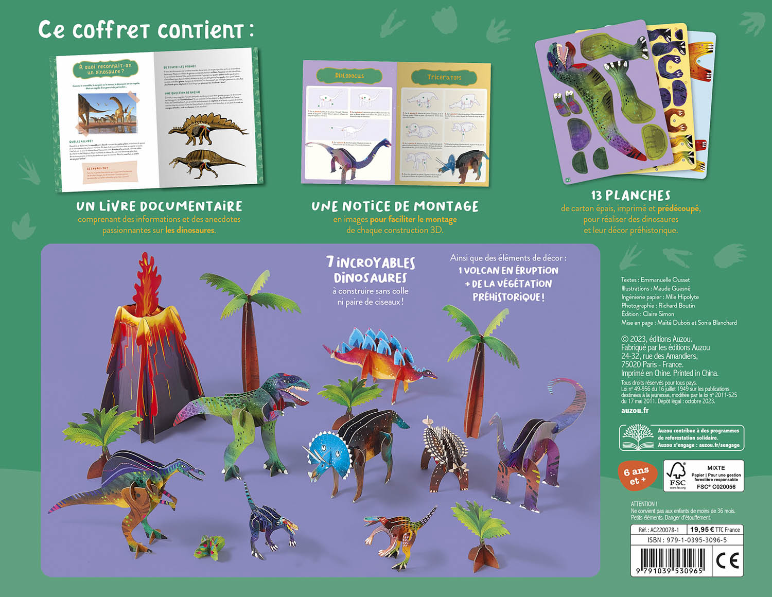 Mon Coffret D'artiste - Mes Dinosaures À Construire