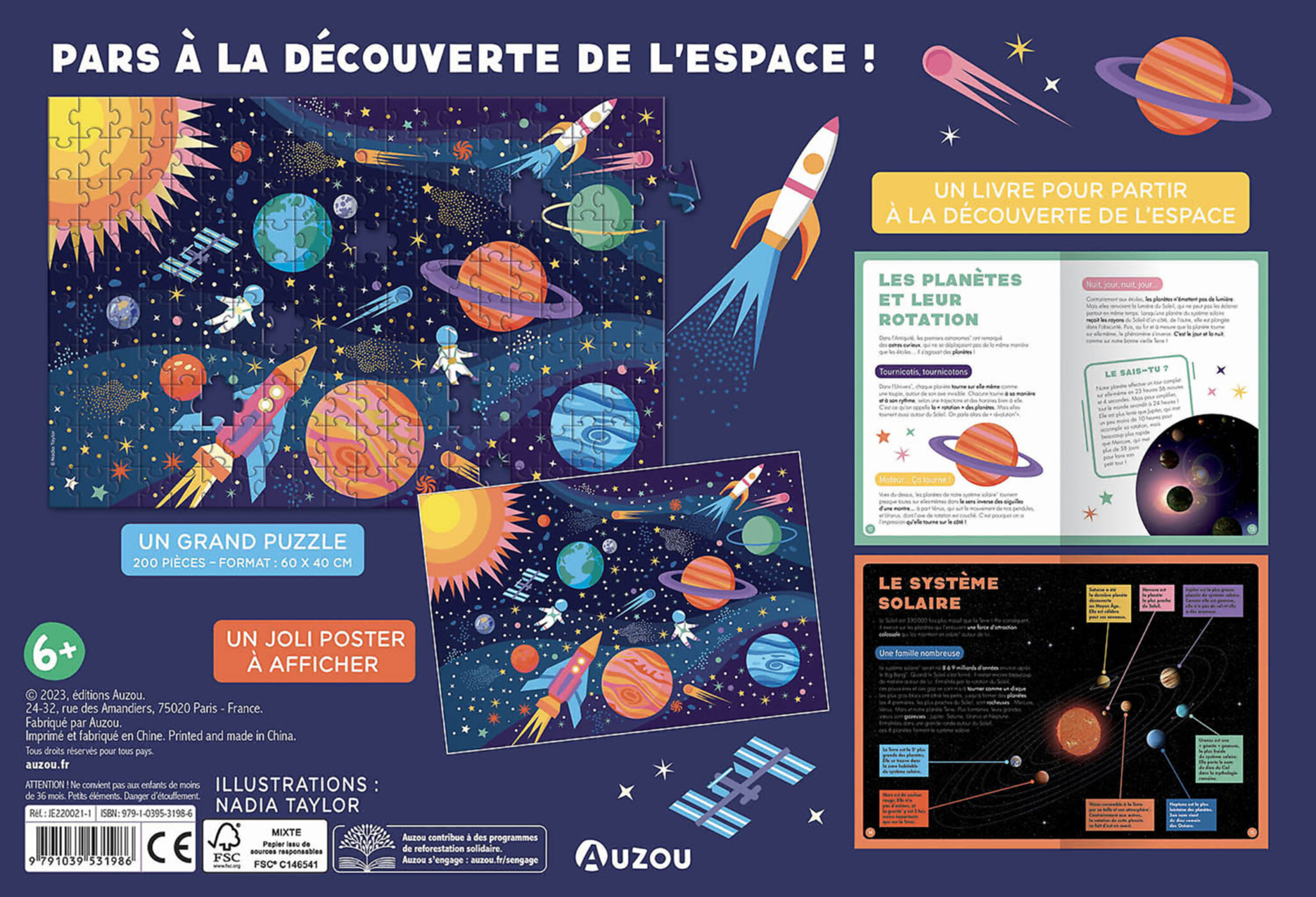 Espace : Un Puzzle - Un Livre - Un Poster