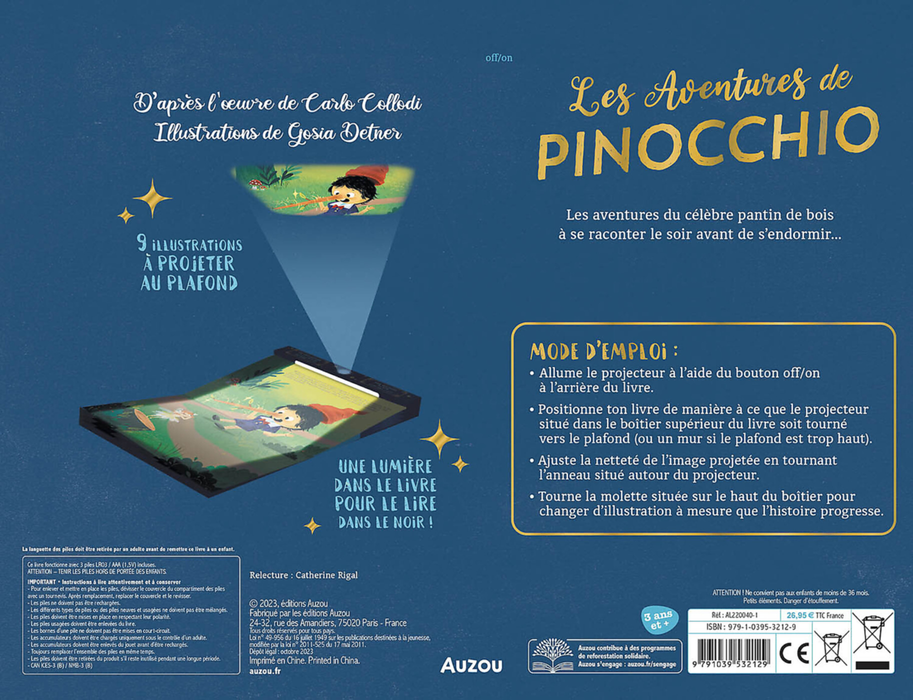 Livre Projecteur - Les Aventures De Pinocchio