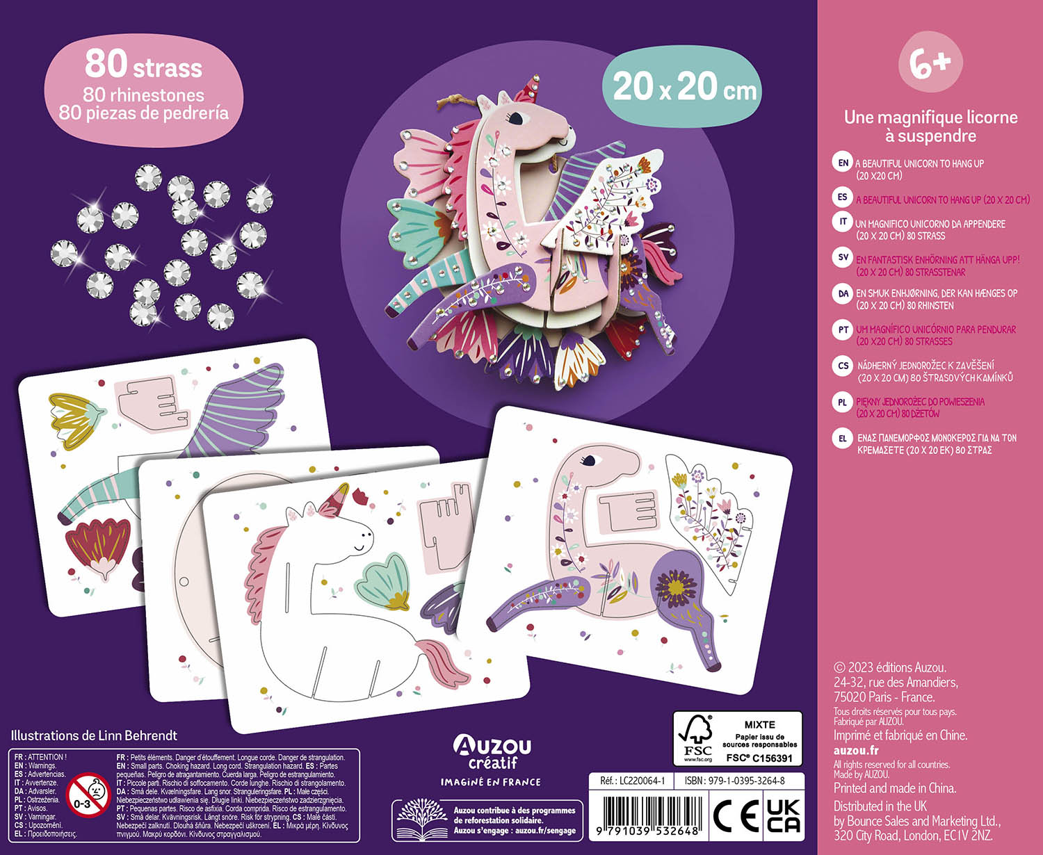 Mon Coffret D'artiste - Ma Jolie Licorne À Strass Mon Coffret D'artiste - Ma Jolie Licorne À Strass