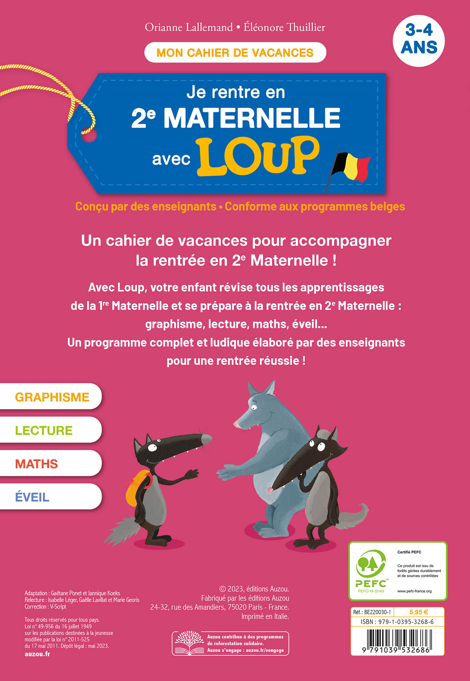 Je Rentre En 2E Maternelle Avec Loup