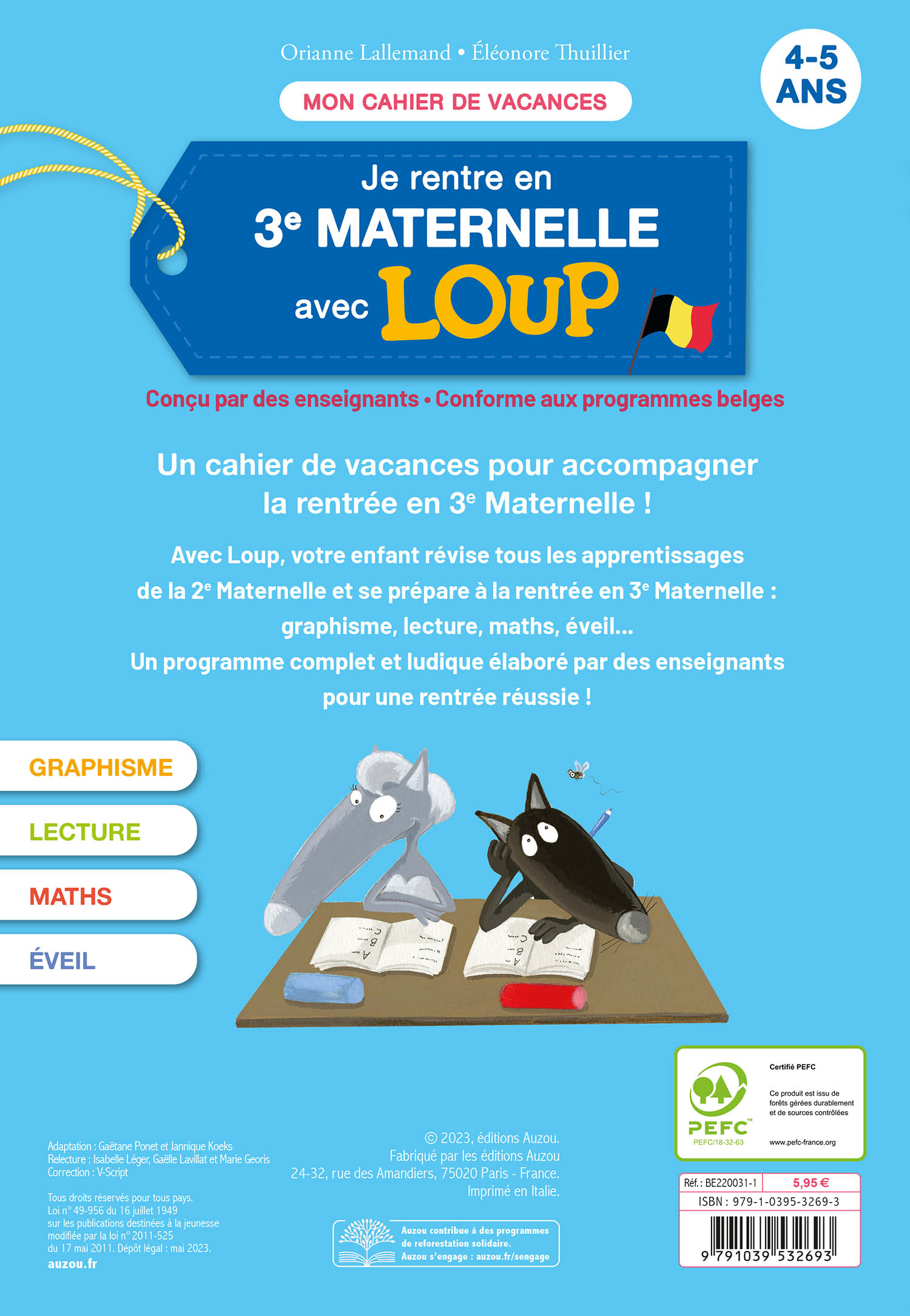 Je Rentre En 3E Maternelle Avec Loup
