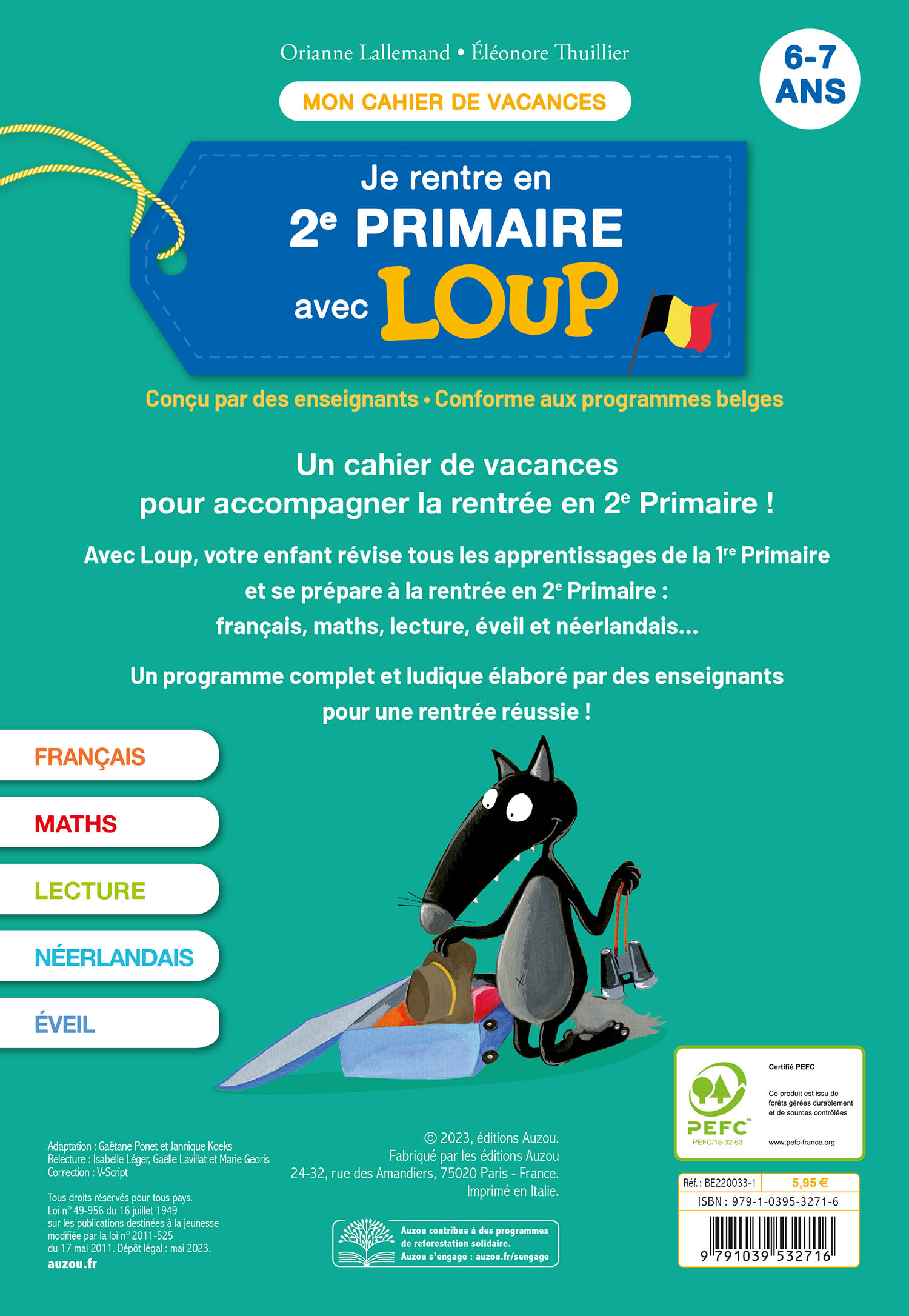 Je Rentre En 2E Primaire Avec Loup