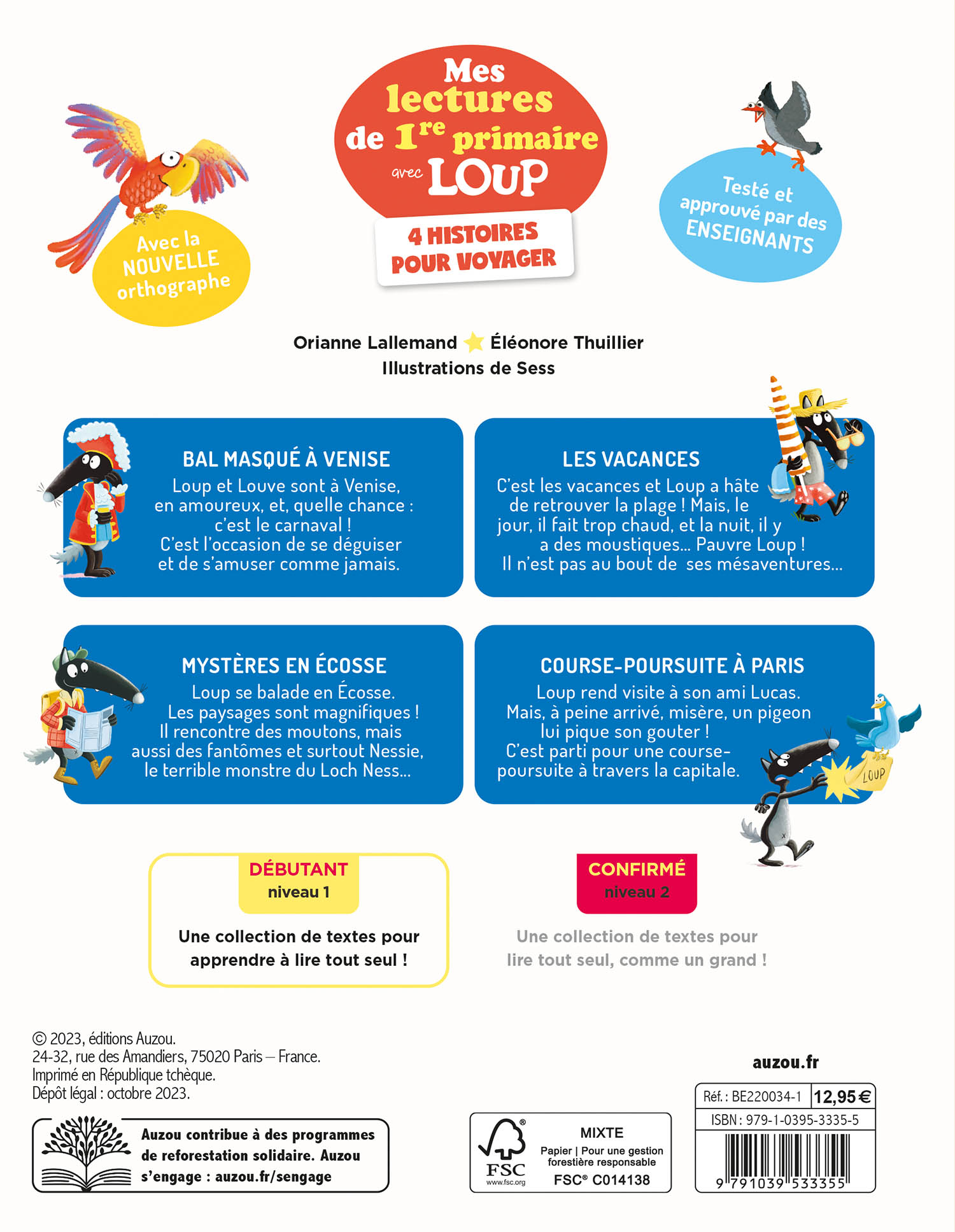 Mes Lectures De 1Re Primaire Avec Loup - Niveau 1 - 4 Histoires Pour Voyager Mes Lectures De 1Re Primaire Avec Loup - Niveau 1 - 4 Histoires Pour Voyager