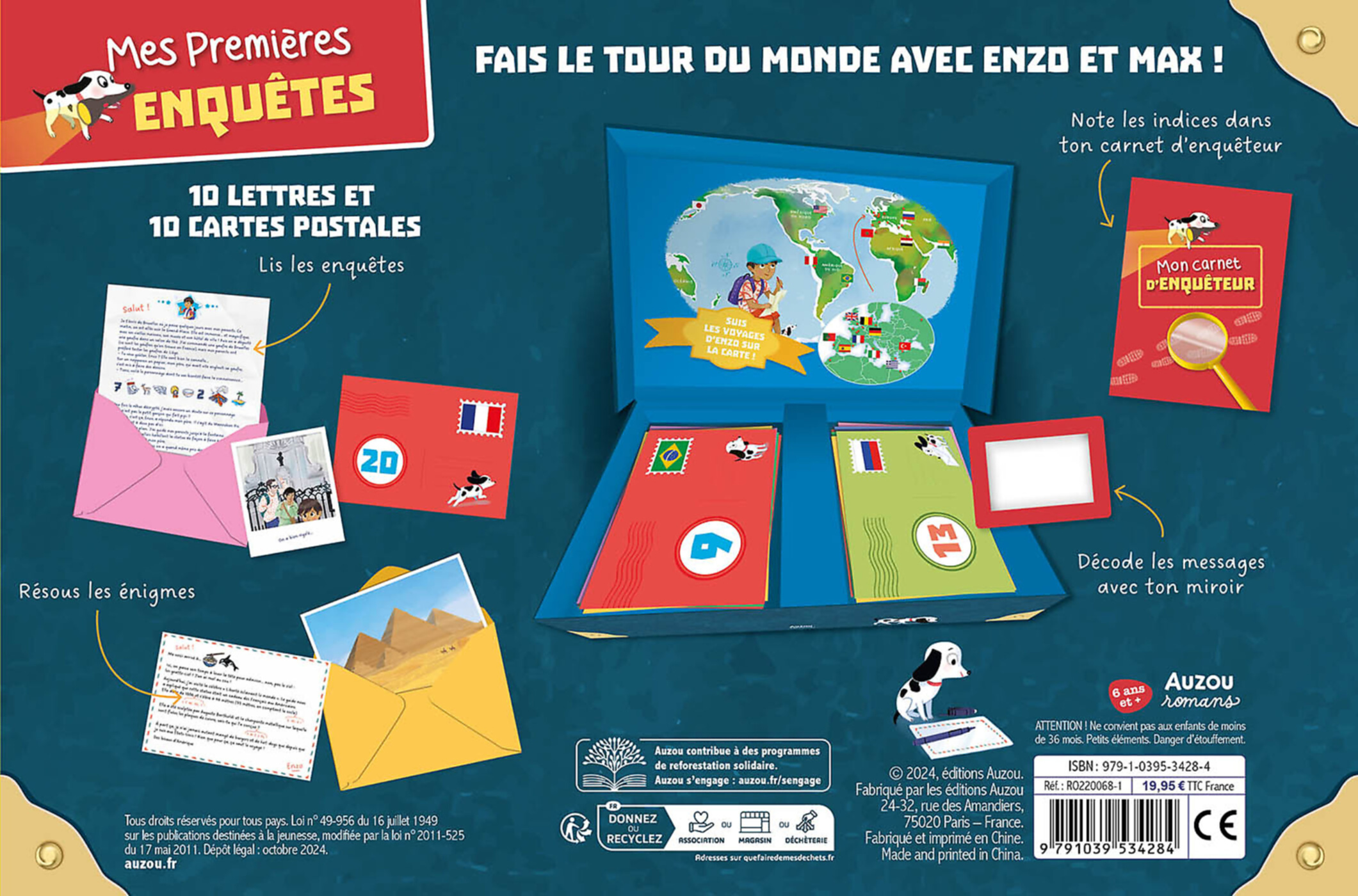 Mon Coffret D'enquêtes Autour Du Monde - 20 Énigmes À Lire Et À Résoudre