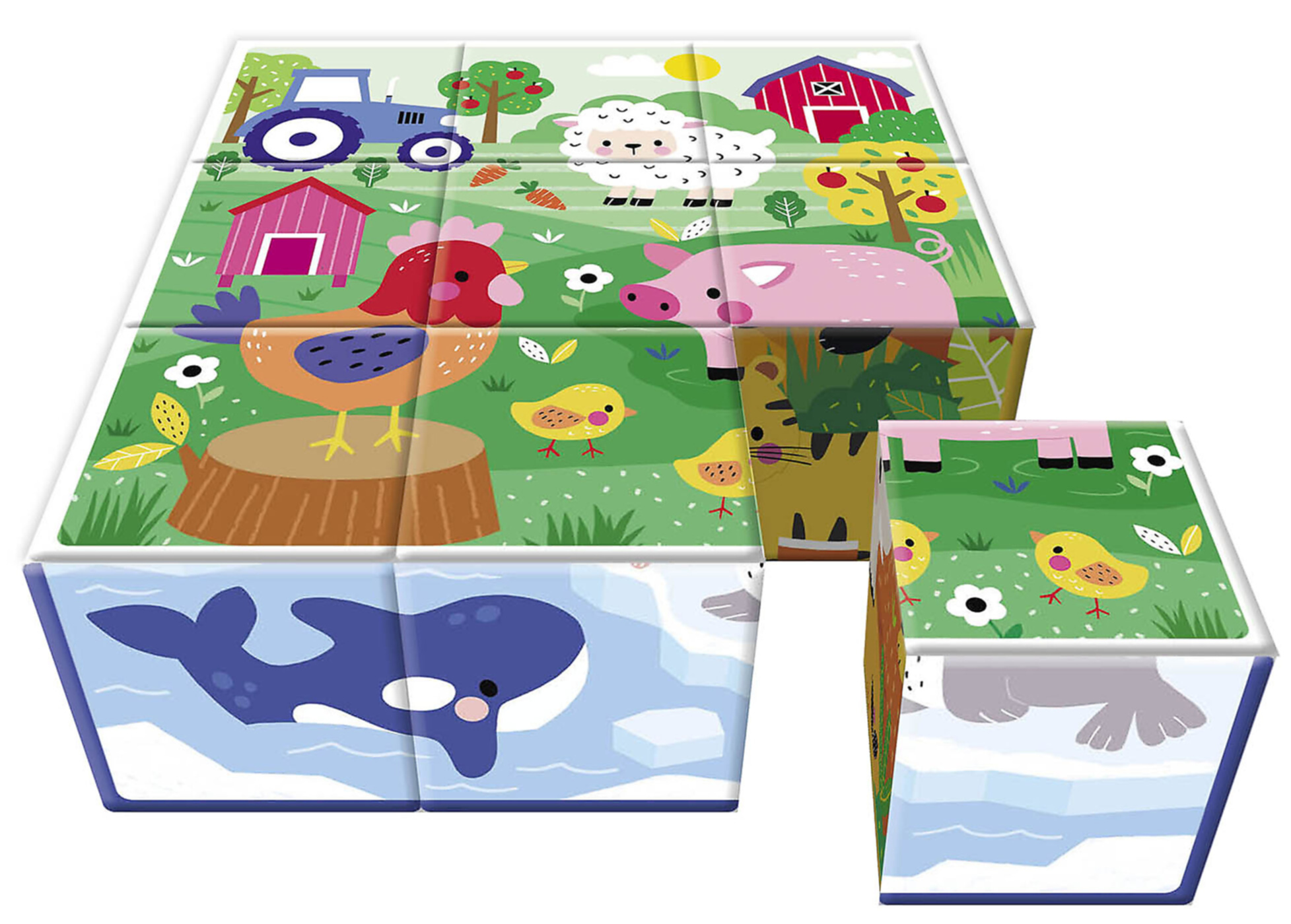 Mes Cubes Puzzle - Animaux Mignons Mes Cubes Puzzle - Animaux Mignons