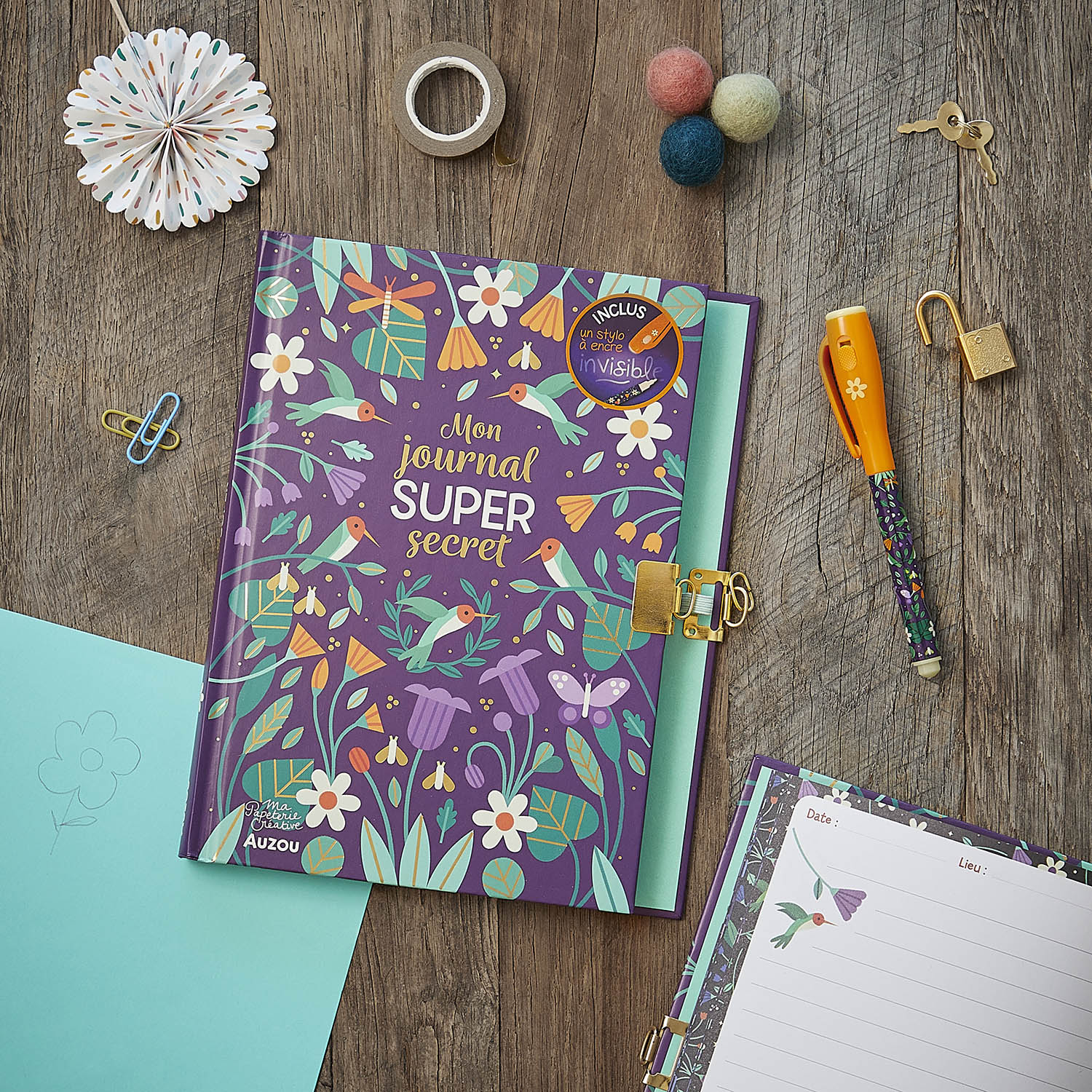 Mon Journal Super Secret - Avec Stylo À Encre Invisible