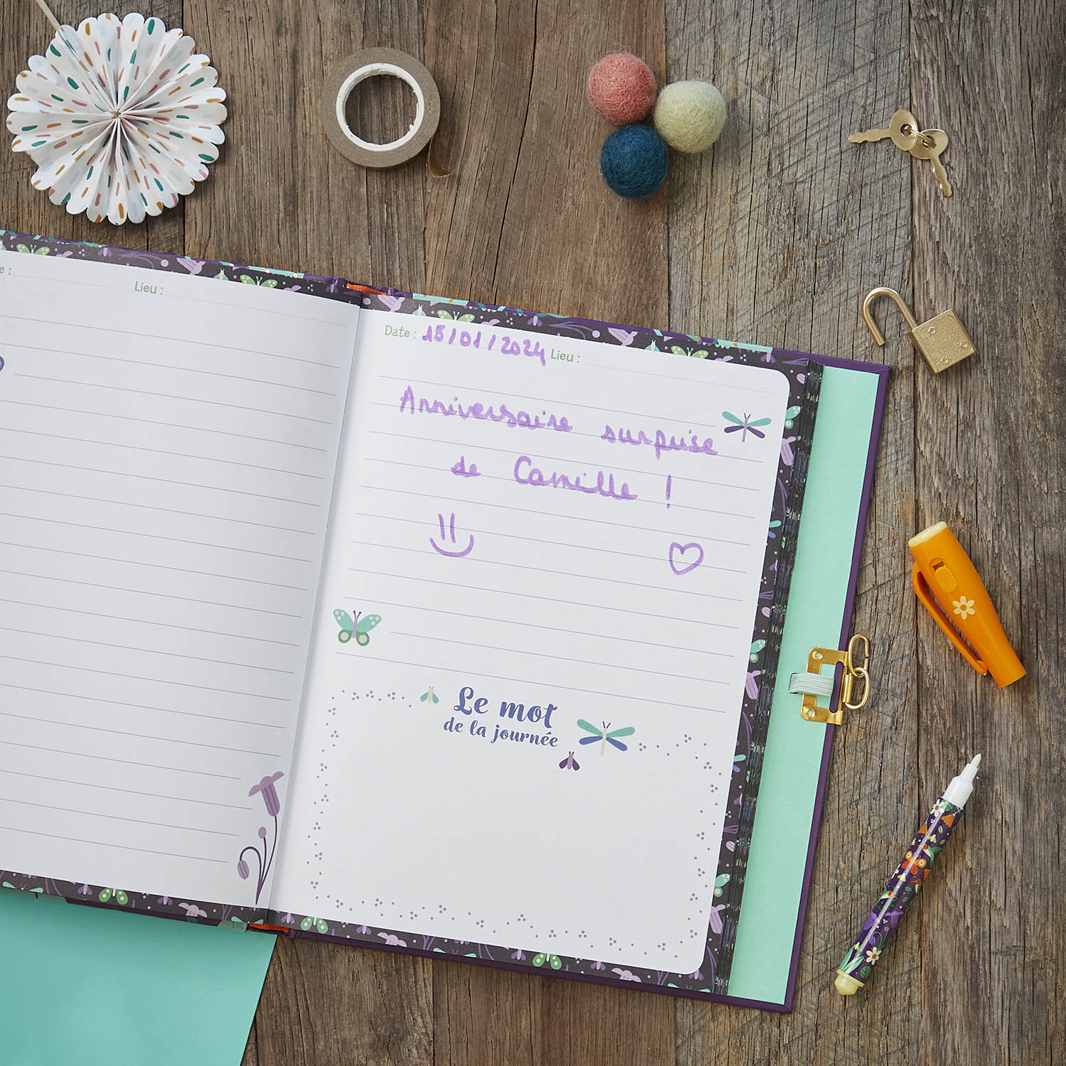 Mon Journal Super Secret - Avec Stylo À Encre Invisible