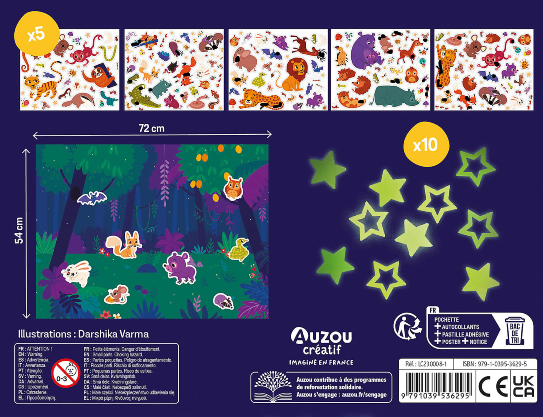 Ma Pochette D'artiste - Mes 200 Autocollants Phosphorescents Ma Pochette D'artiste - Mes 200 Autocollants Phosphorescents