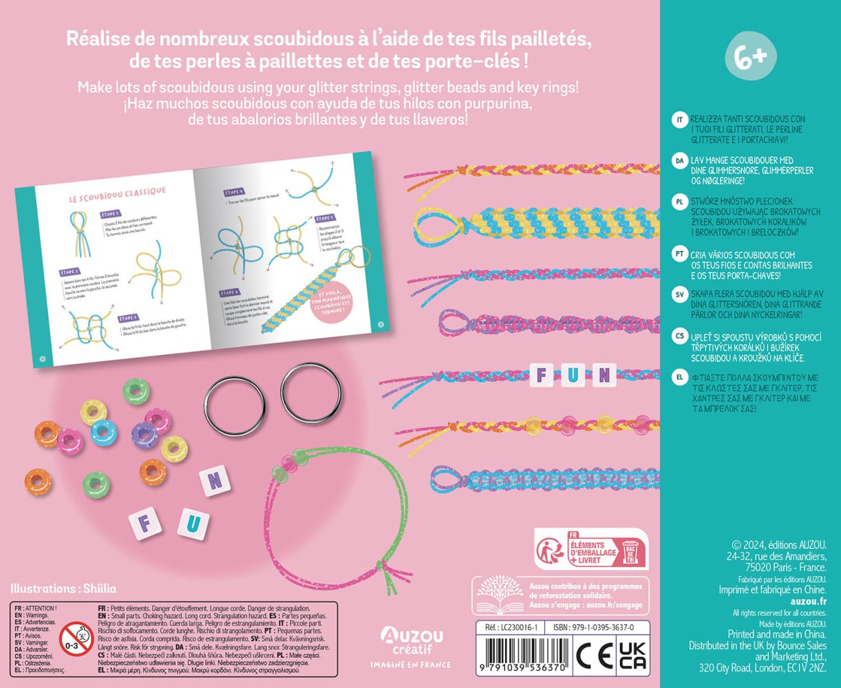 Mon Coffret D'artiste - Mes Scoubidous À Paillettes Mon Coffret D'artiste - Mes Scoubidous À Paillettes