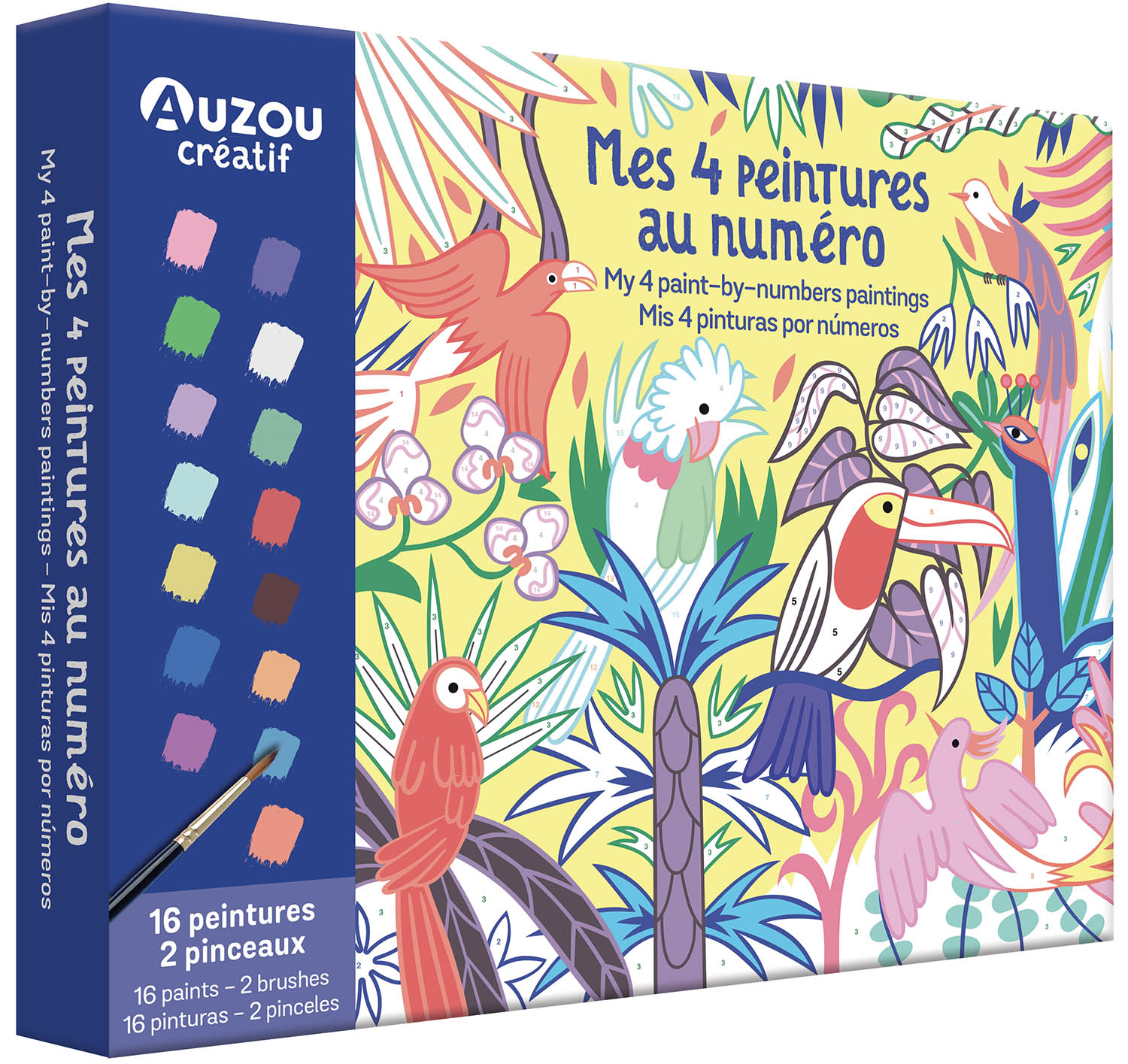 Mon Coffret D'artiste - Mes 4 Peintures Au Numéro : Merveilleuse Nature