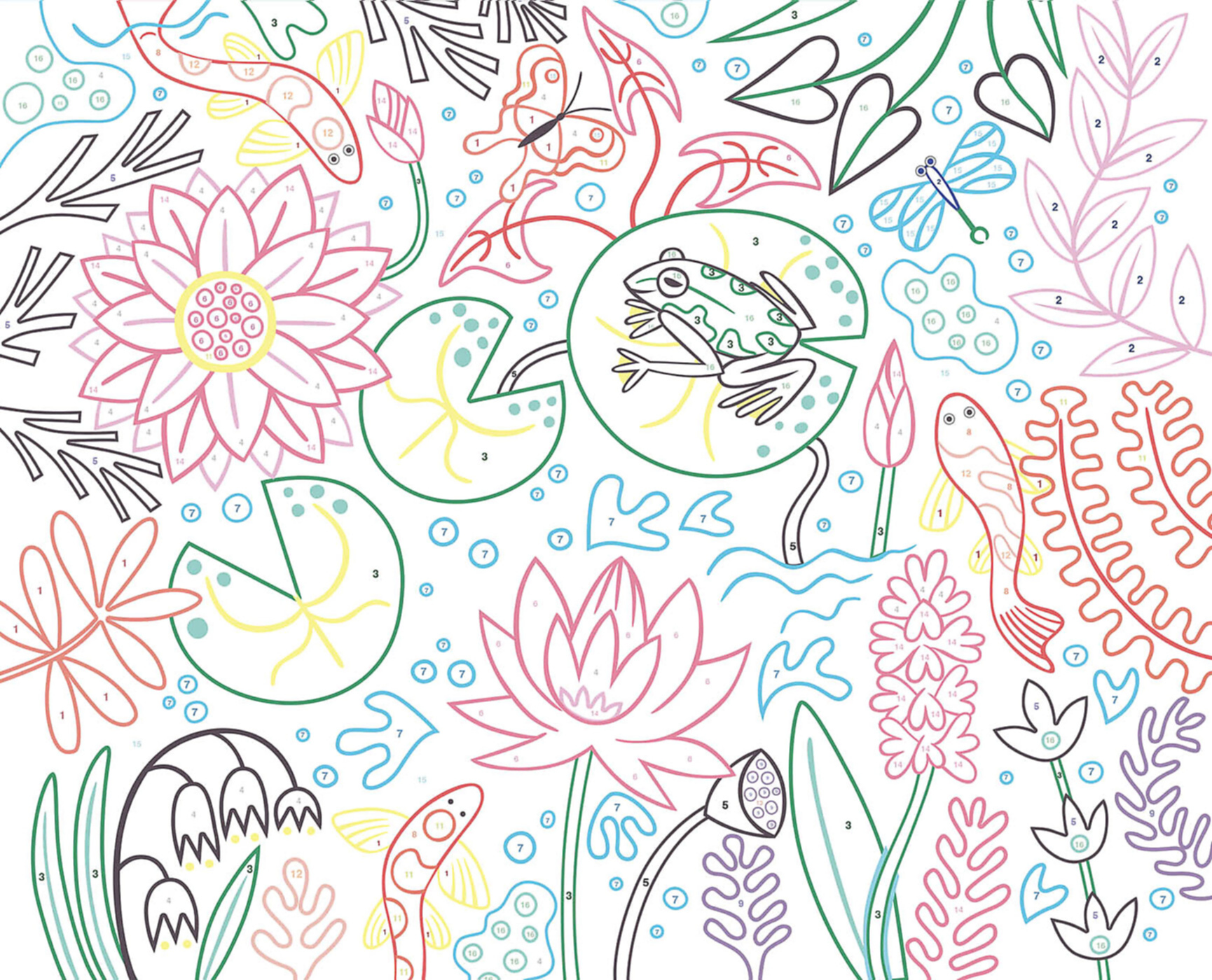 Mon Coffret D'artiste - Mes 4 Peintures Au Numéro : Merveilleuse Nature