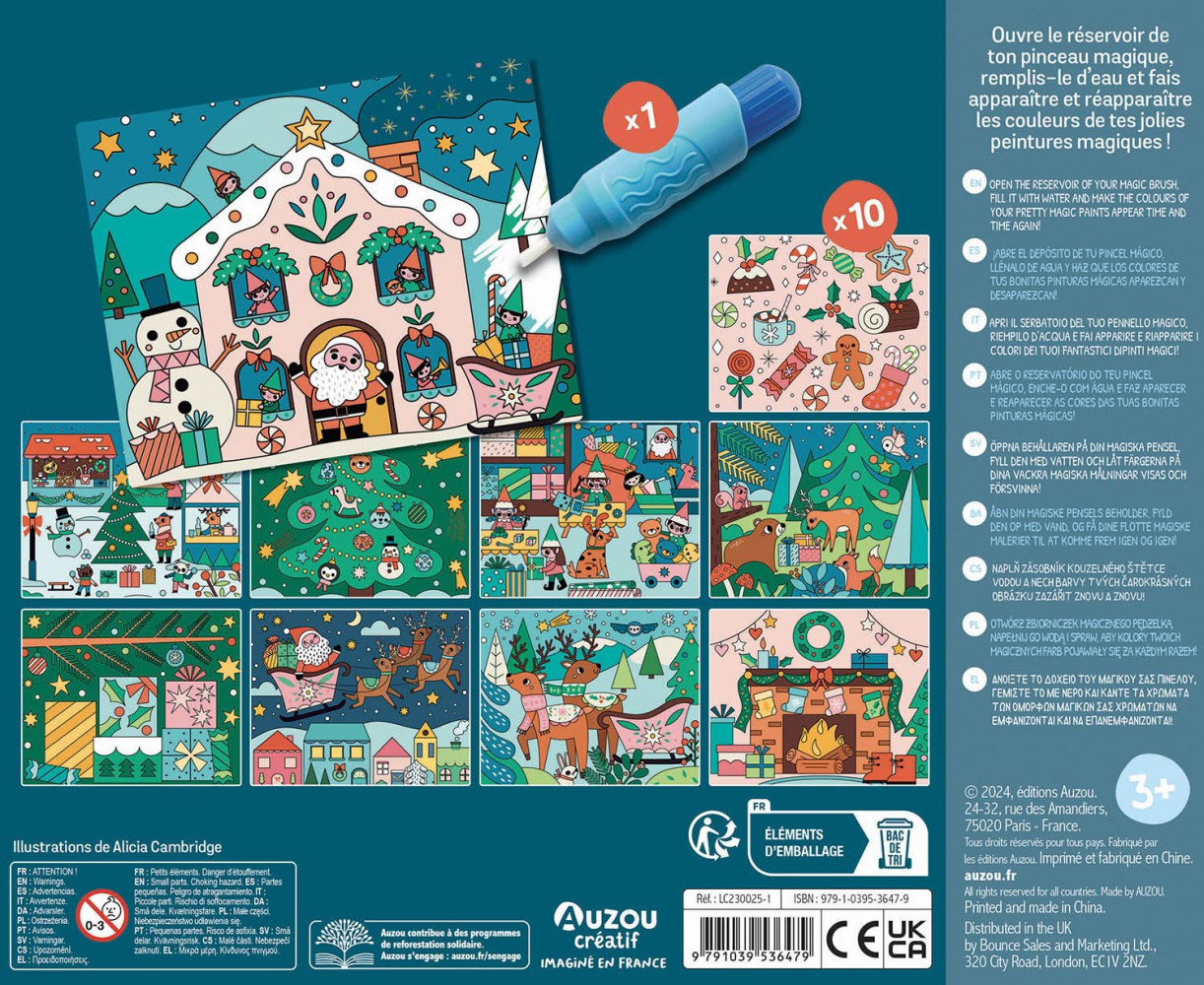 Mon Coffret D'artiste - Mes Premières Peintures Magiques De Noël Mon Coffret D'artiste - Mes Premières Peintures Magiques De Noël