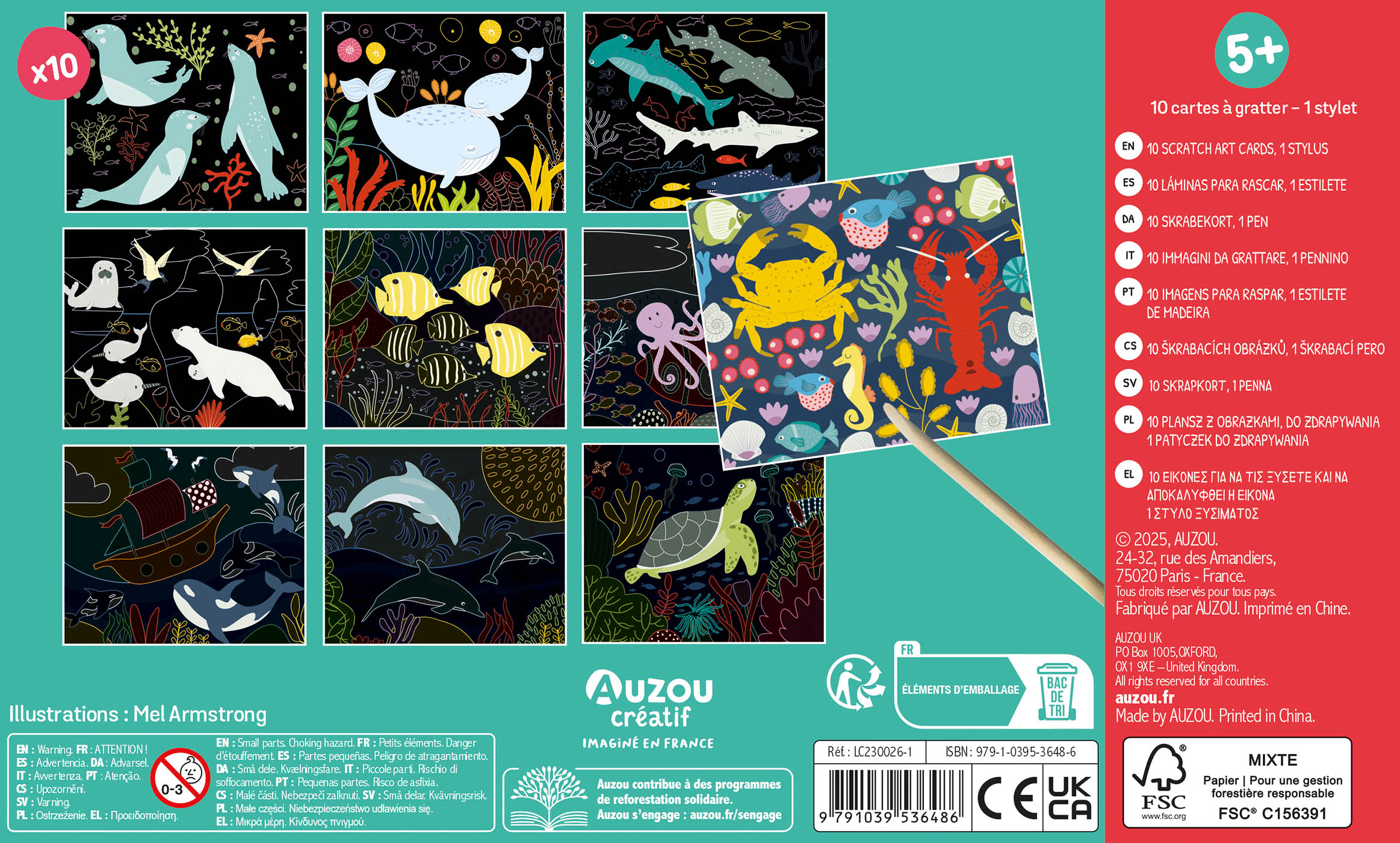 Ma Pochette D'artiste - Mes Cartes À Gratter - Océan Ma Pochette D'artiste - Mes Cartes À Gratter - Océan