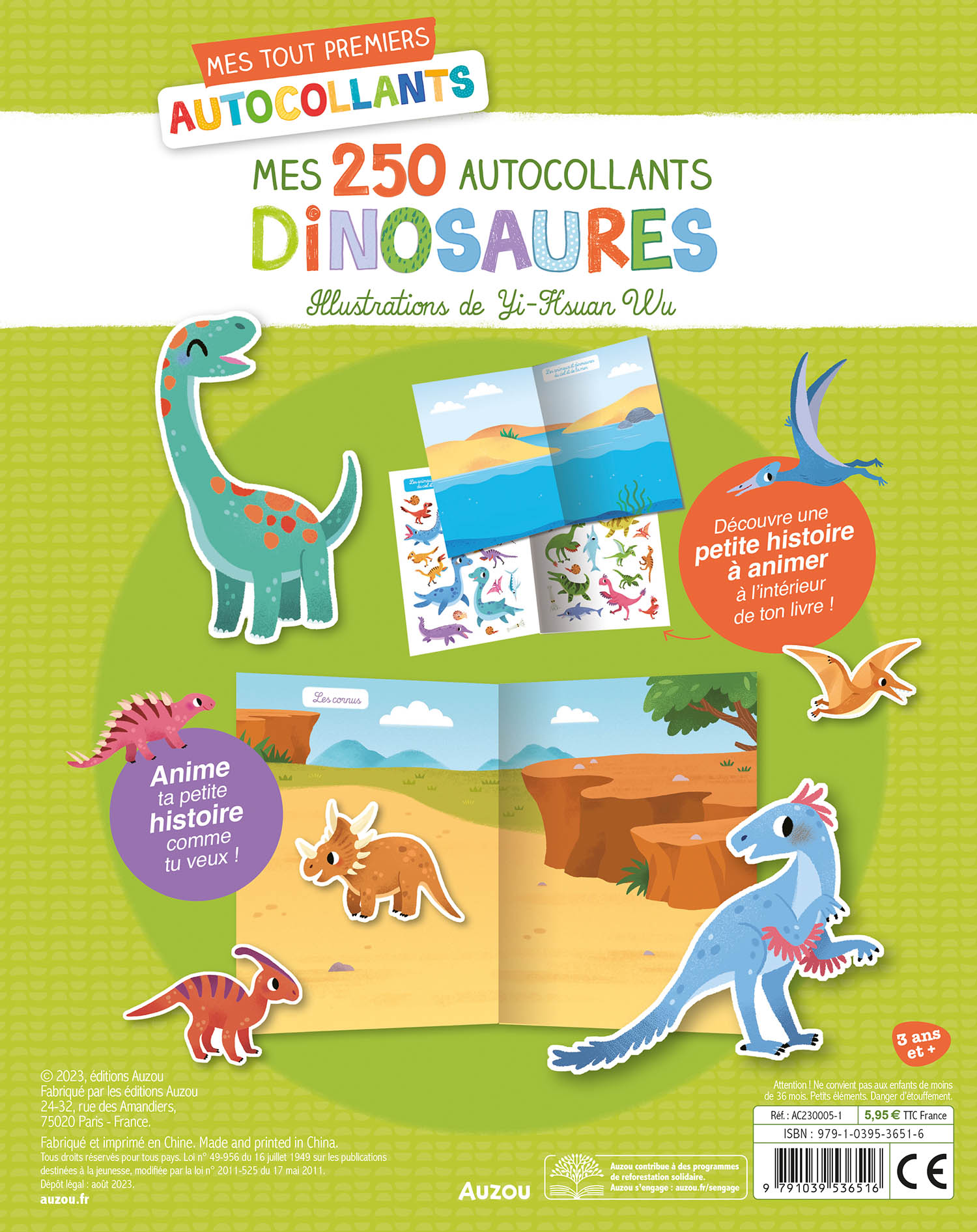 Mes Tout Premiers Autocollants - 250 Autocollants - Dinosaures