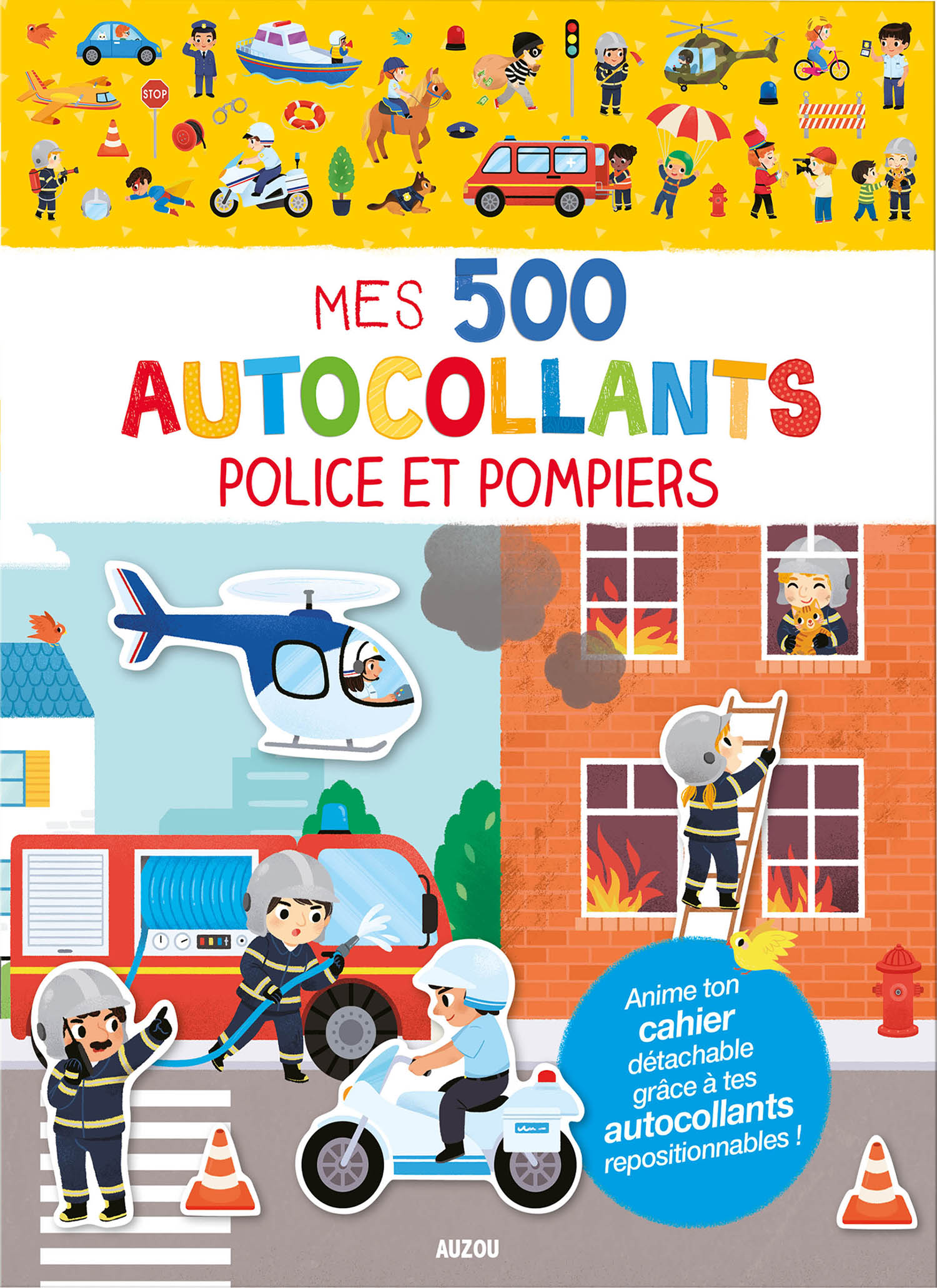 Mes Tout Premiers Autocollants - 500 Autocollants - Police Et Pompiers