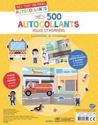 Mes Tout Premiers Autocollants - 500 Autocollants - Police Et Pompiers