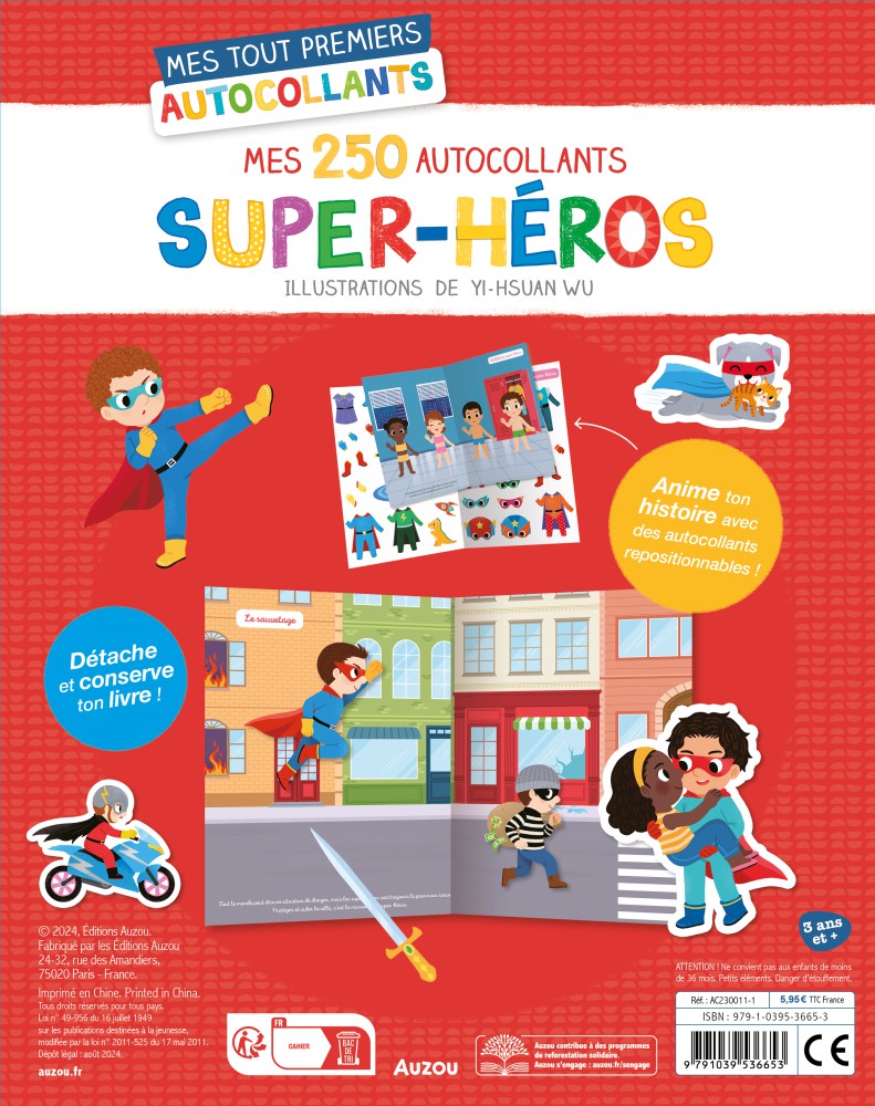 Mes Tout Premiers Autocollants - 250 Autocollants - Super-Héros Mes Tout Premiers Autocollants - 250 Autocollants - Super-Héros