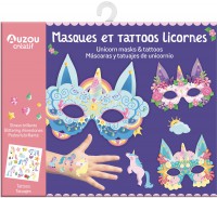 Ma pochette d'artiste - Masques et tattoos licornes