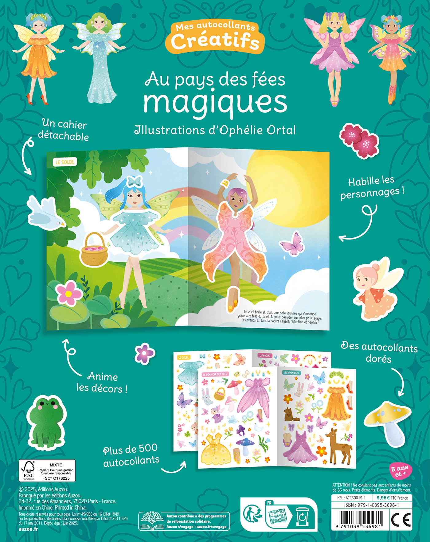 Mes 500 Autocollants Créatifs - Au Pays Des Fées Magiques Mes 500 Autocollants Créatifs - Au Pays Des Fées Magiques
