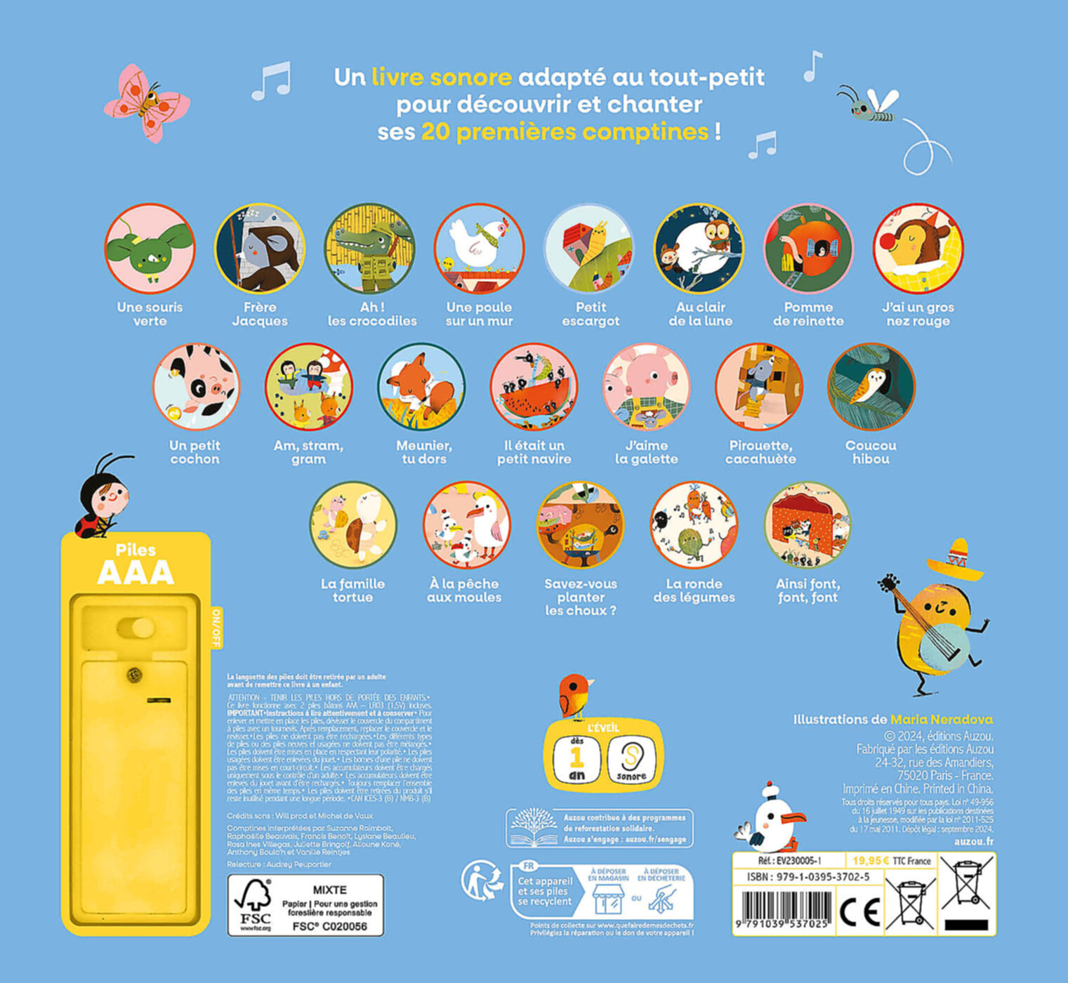 Mes Toutes Premières Comptines - 20 Puces Sonores