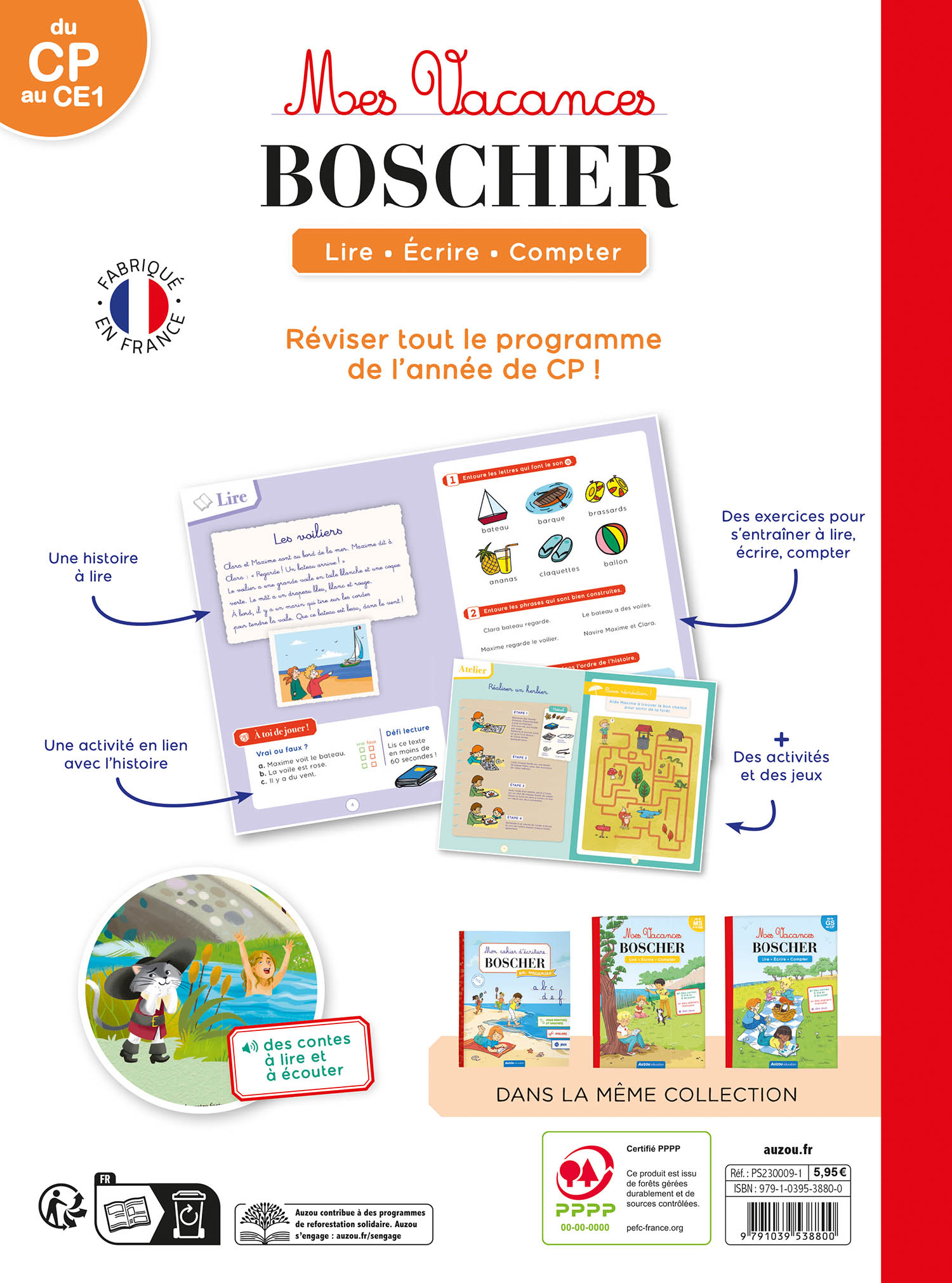 Mes Vacances Boscher - Du Cp Au Ce1 - 2026 Mes Vacances Boscher - Du Cp Au Ce1 - 2026