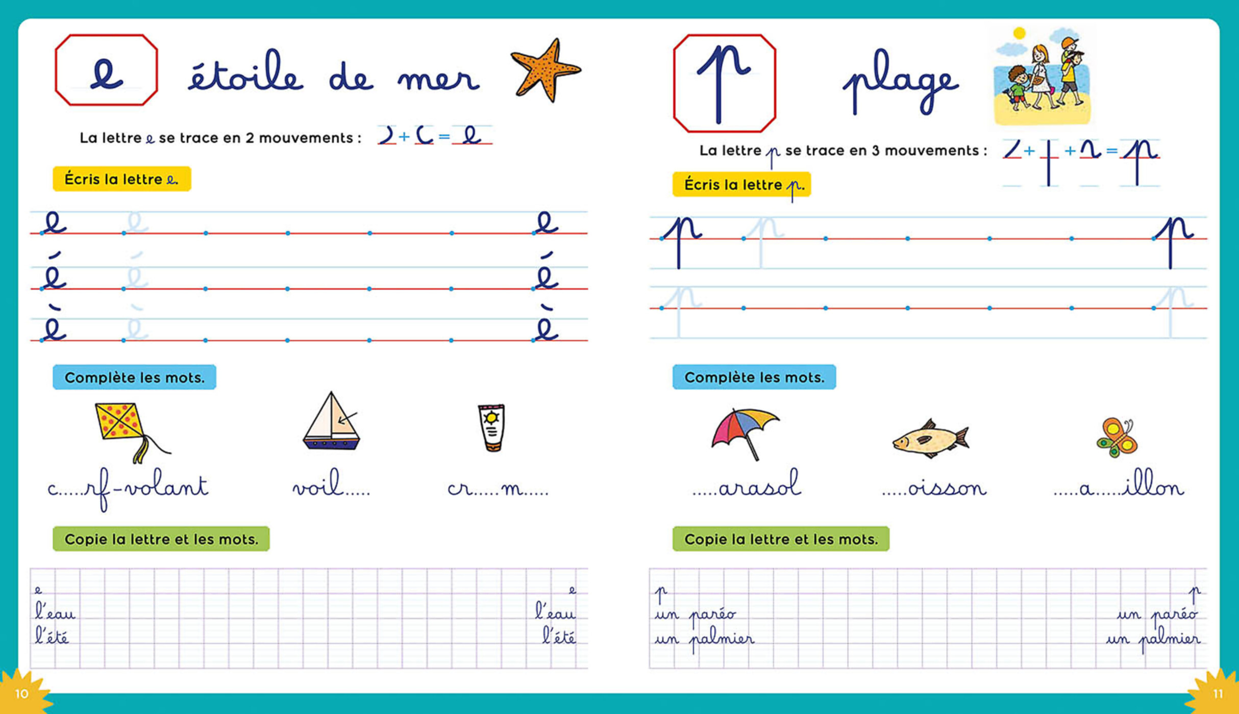 Mon Cahier D'écriture Boscher En Vacances - Été 2026 Mon Cahier D'écriture Boscher En Vacances - Été 2026
