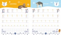 Mon Cahier D'écriture - Lettres Bâtons - Les Chats Mon Cahier D'écriture - Lettres Bâtons - Les Chats
