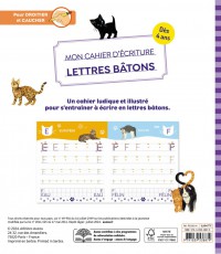 Mon Cahier D'écriture - Lettres Bâtons - Les Chats Mon Cahier D'écriture - Lettres Bâtons - Les Chats