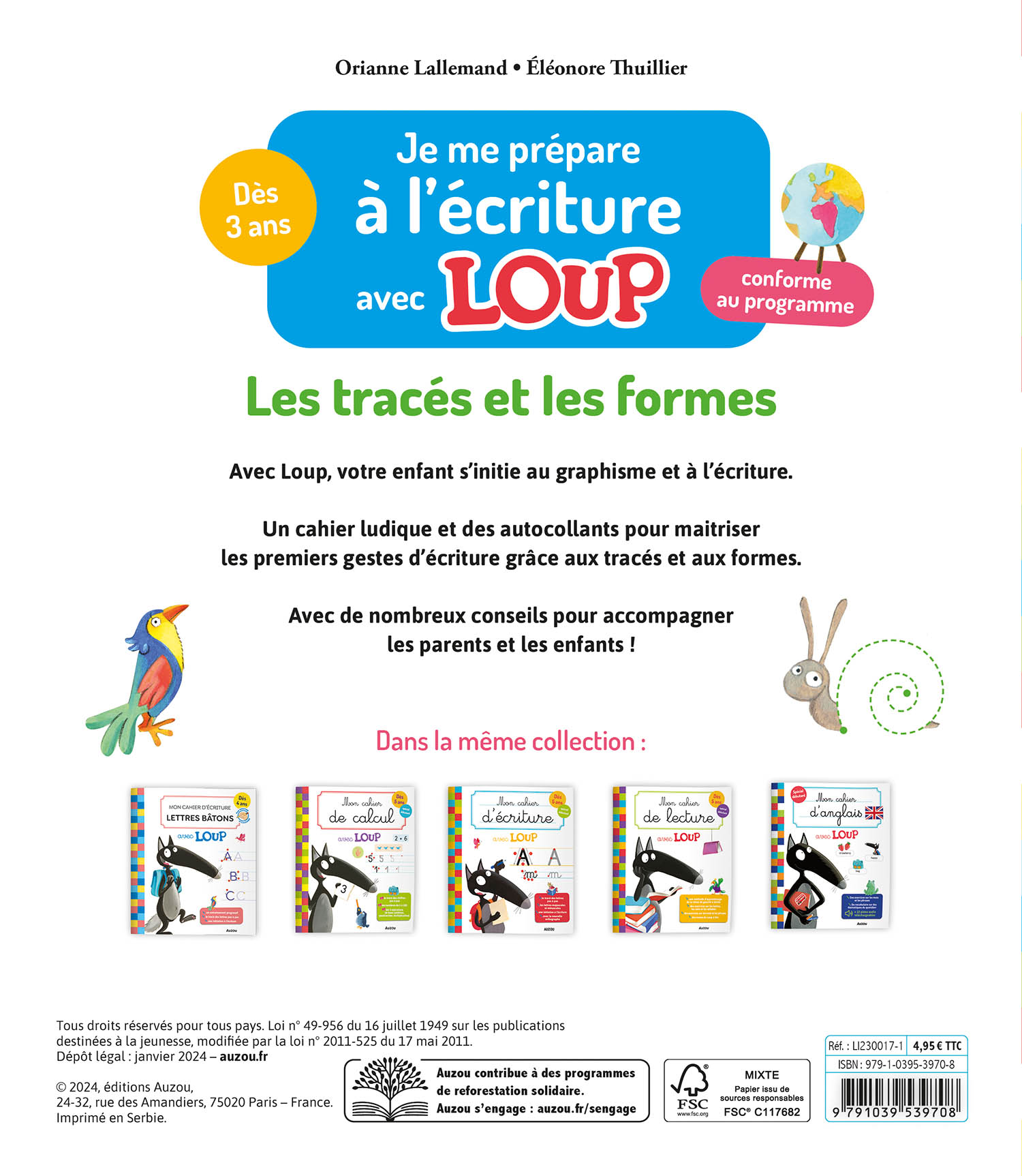 Je Me Prépare À L'écriture Avec Loup - Les Tracés Et Les Formes Je Me Prépare À L'écriture Avec Loup - Les Tracés Et Les Formes