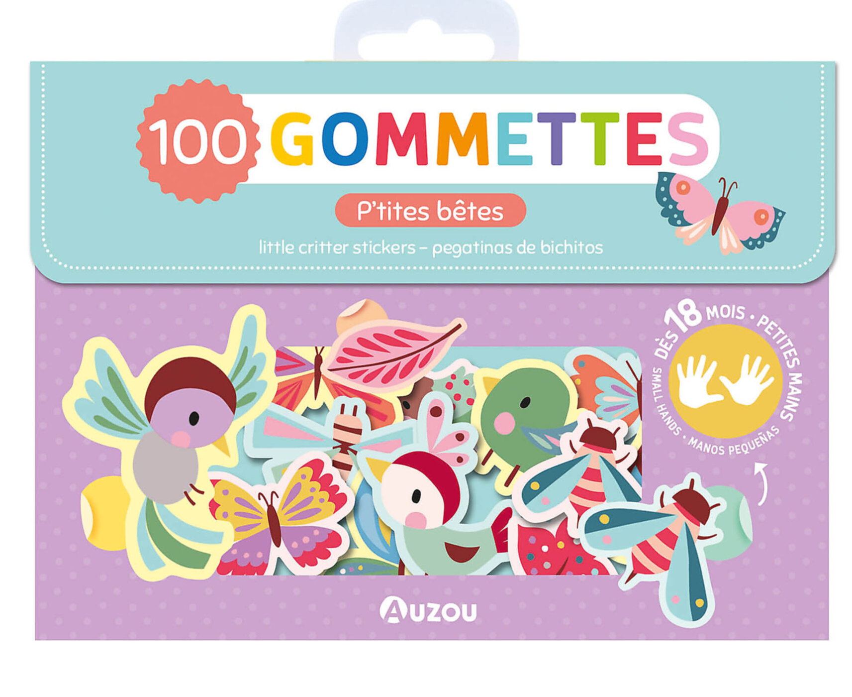Ma Pochette De 100 Gommettes - Les P'tites Bêtes