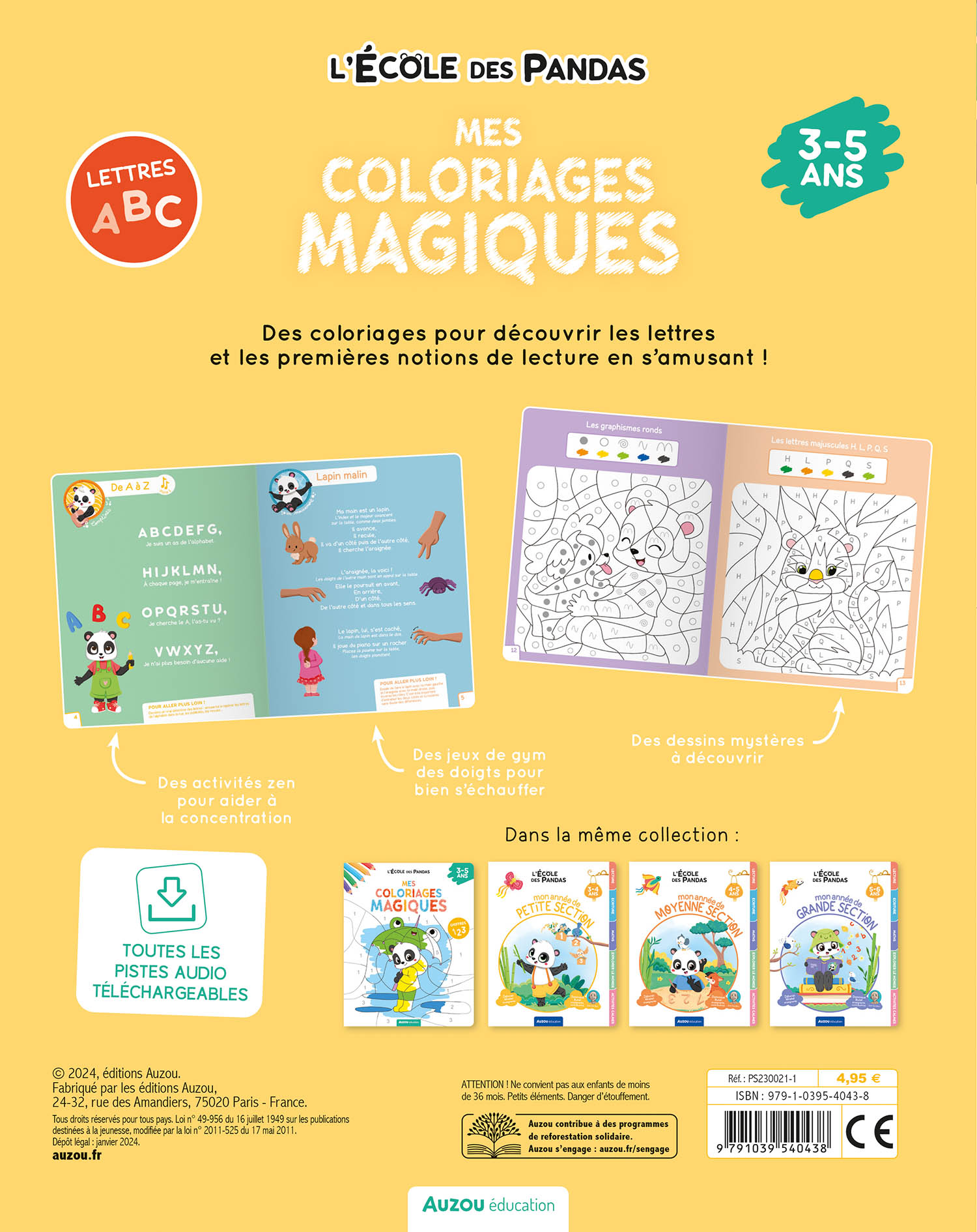 L'école Des Pandas - Mes Coloriages Magiques - Les Lettres