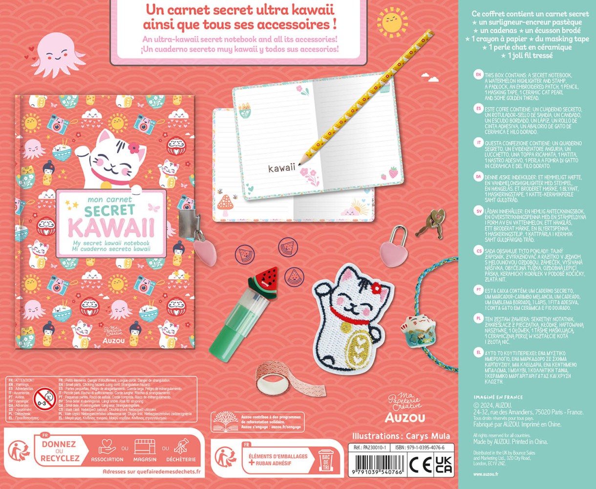 Mon Coffret De Papeterie Kawaii Mon Coffret De Papeterie Kawaii