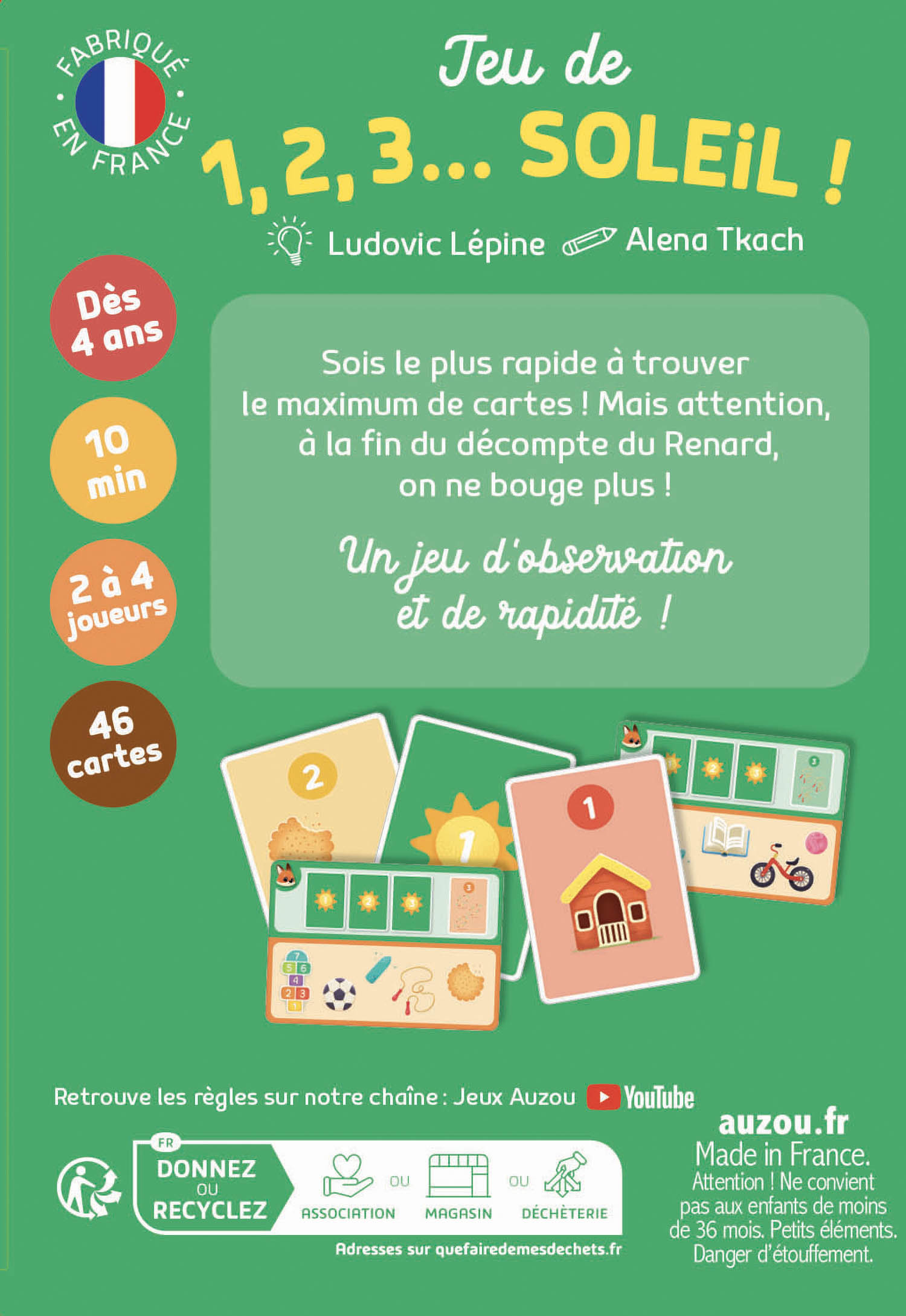 Jeu De Cartes - Jeu De 1, 2, 3... Soleil !