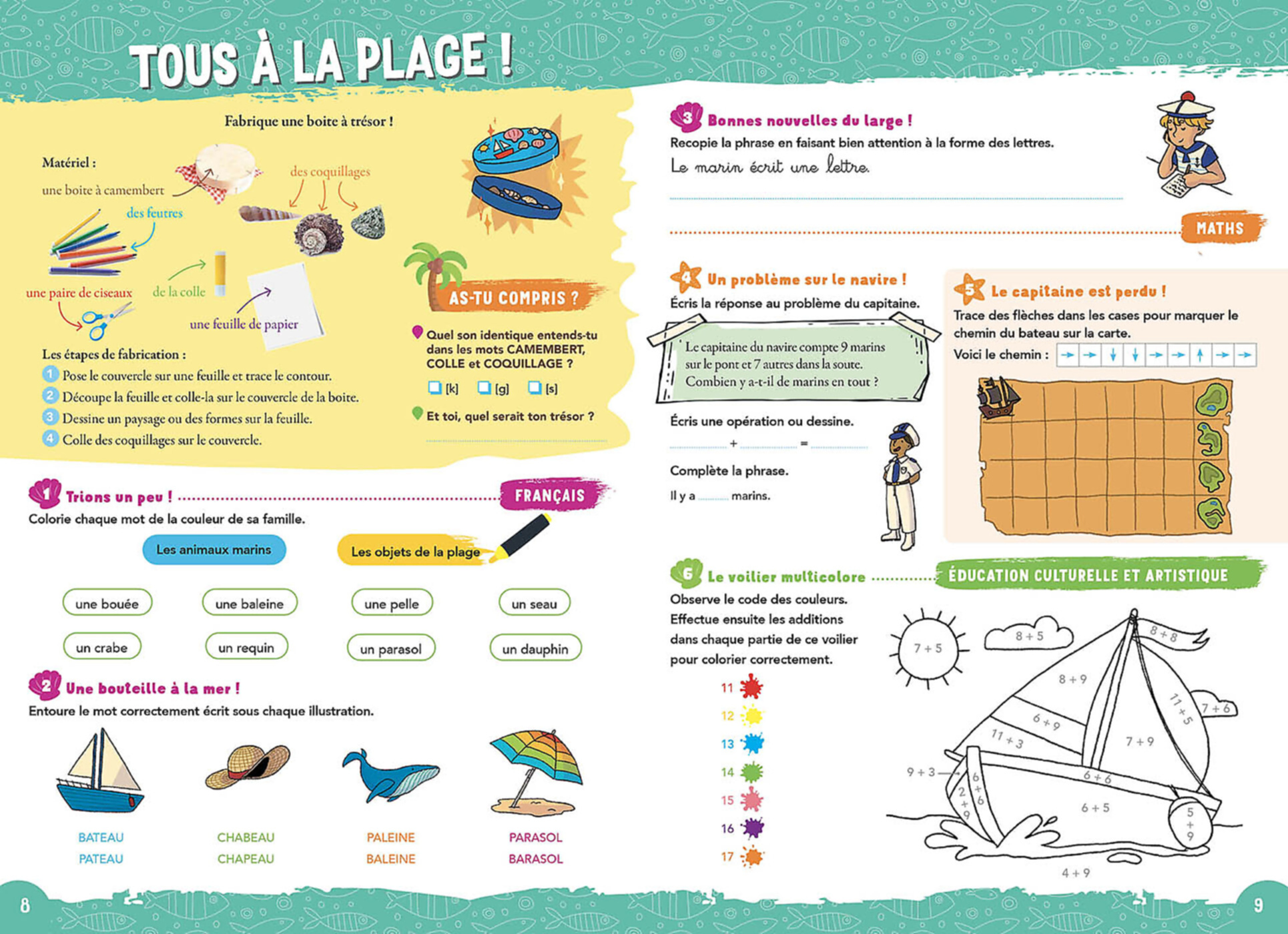 Auzou Vacances  - De La 1E Primaire À La 2E Primaire