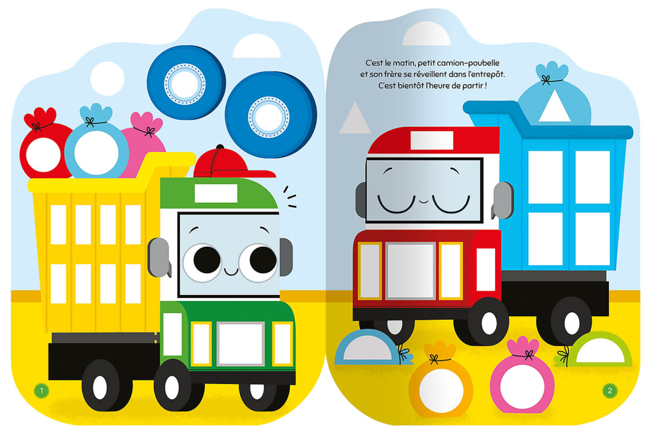 Gommettes Formes - L'aventure De Petit Camion-Poubelle