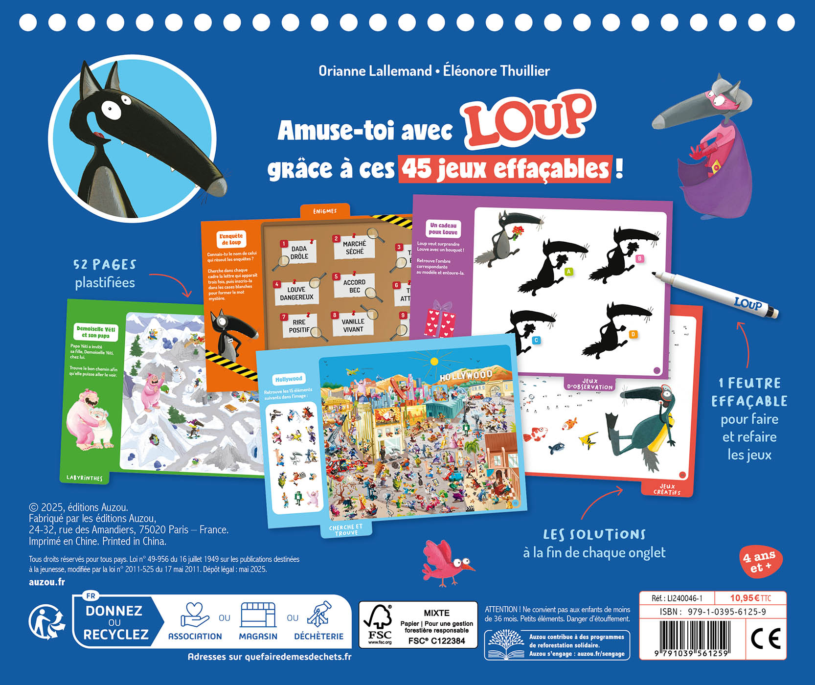 Mes Jeux Effaçables Loup