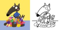 Mes Premiers Coloriages - P'tit Loup - Joyeuses Pâques Mes Premiers Coloriages - P'tit Loup - Joyeuses Pâques