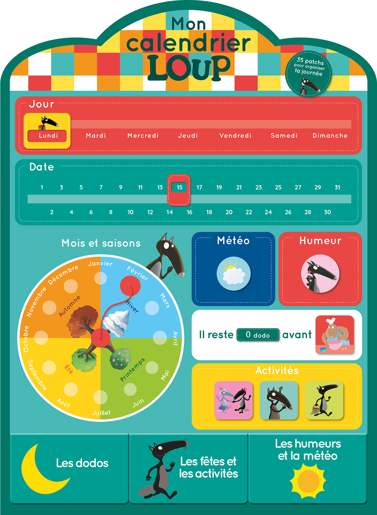 Mon Calendrier En Tissu Loup