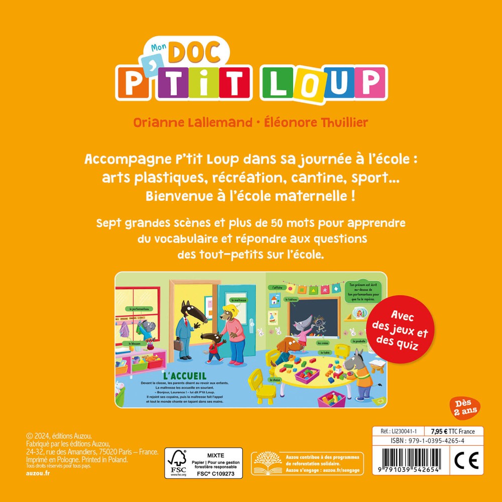 Mon Doc P'tit Loup - L'école Mon Doc P'tit Loup - L'école