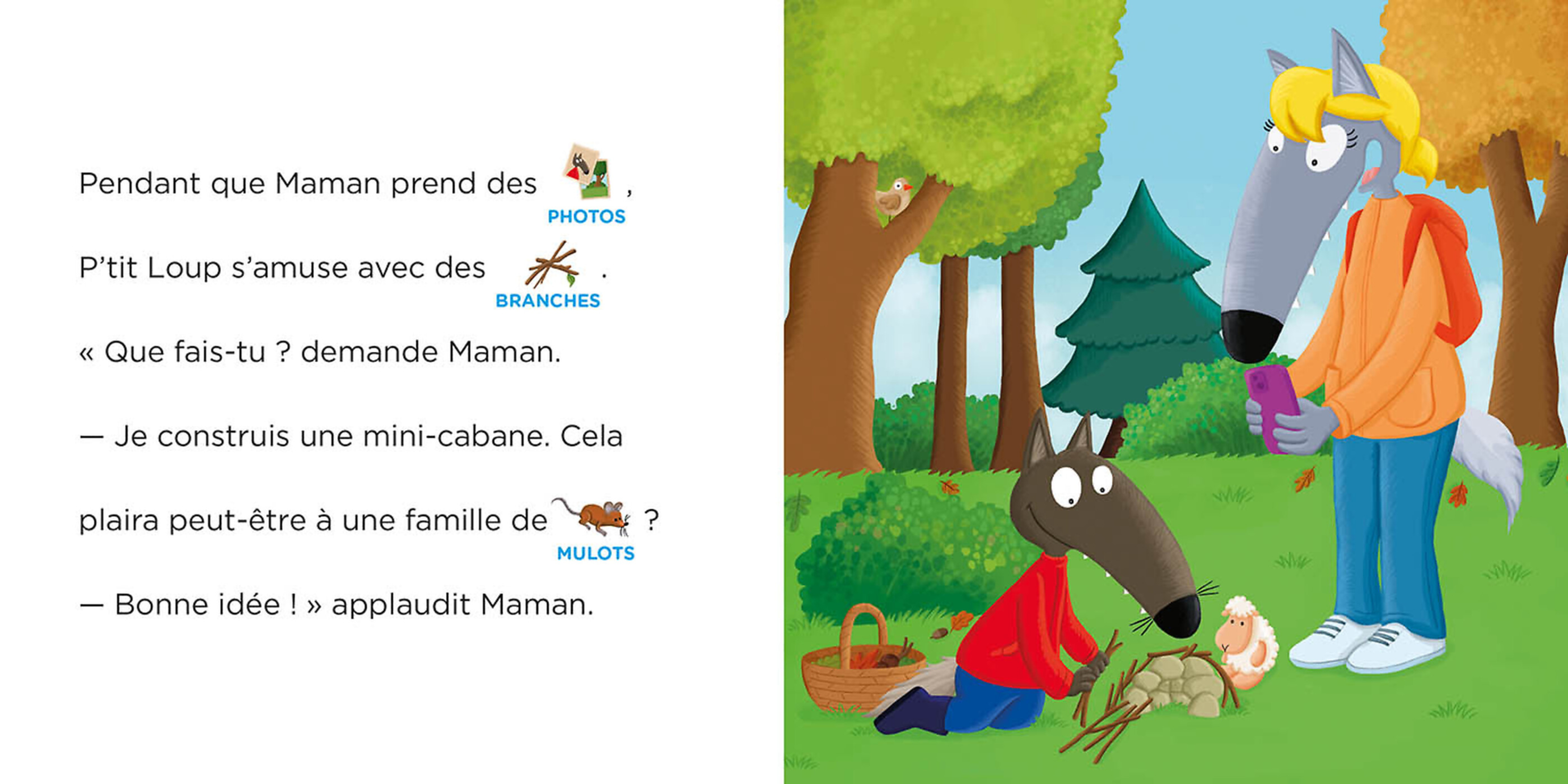 Je Lis Avec Toi - P'tit Loup Se Balade En Forêt