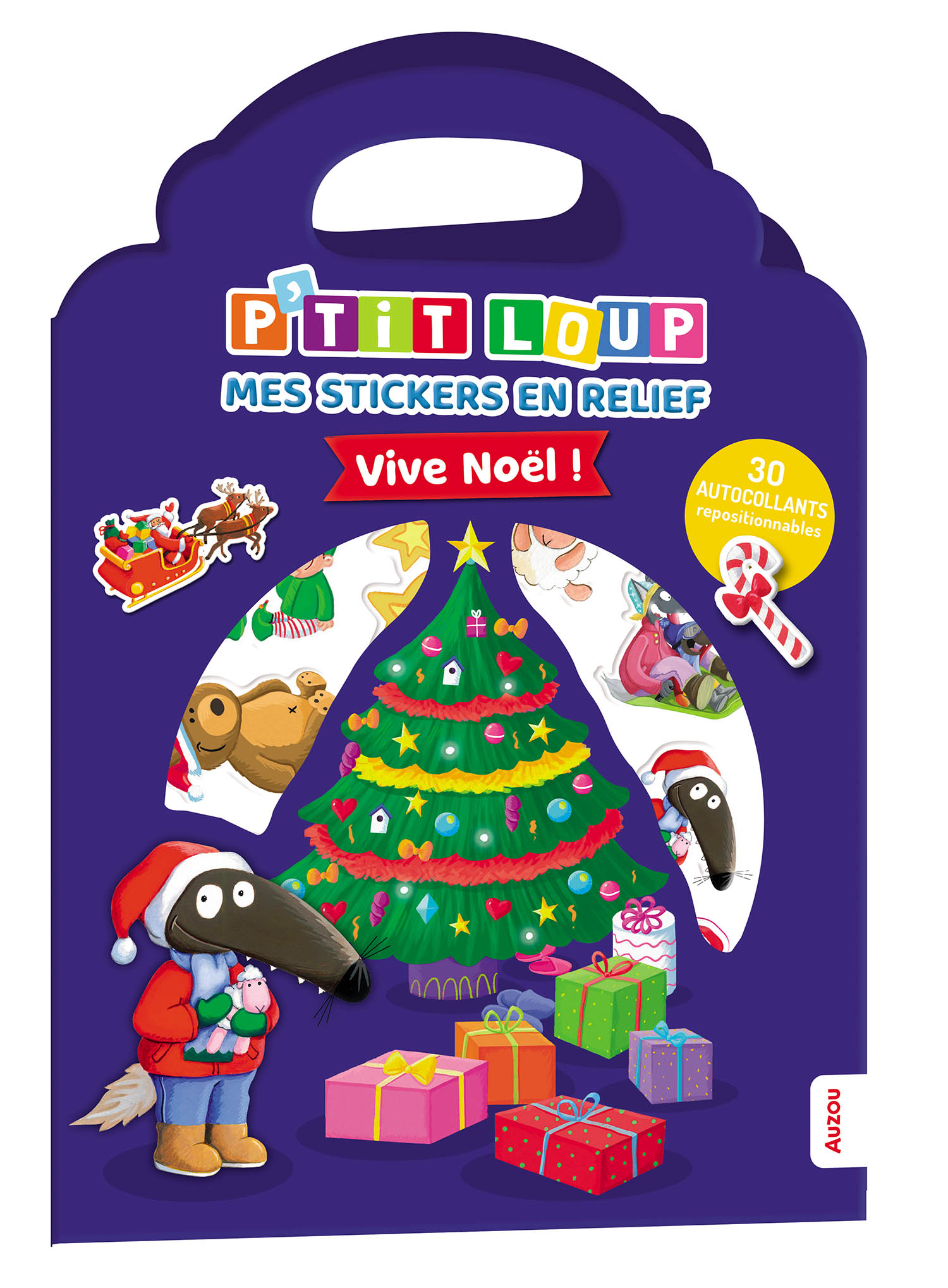 P'tit Loup - Mes Stickers En Relief - Vive Noël