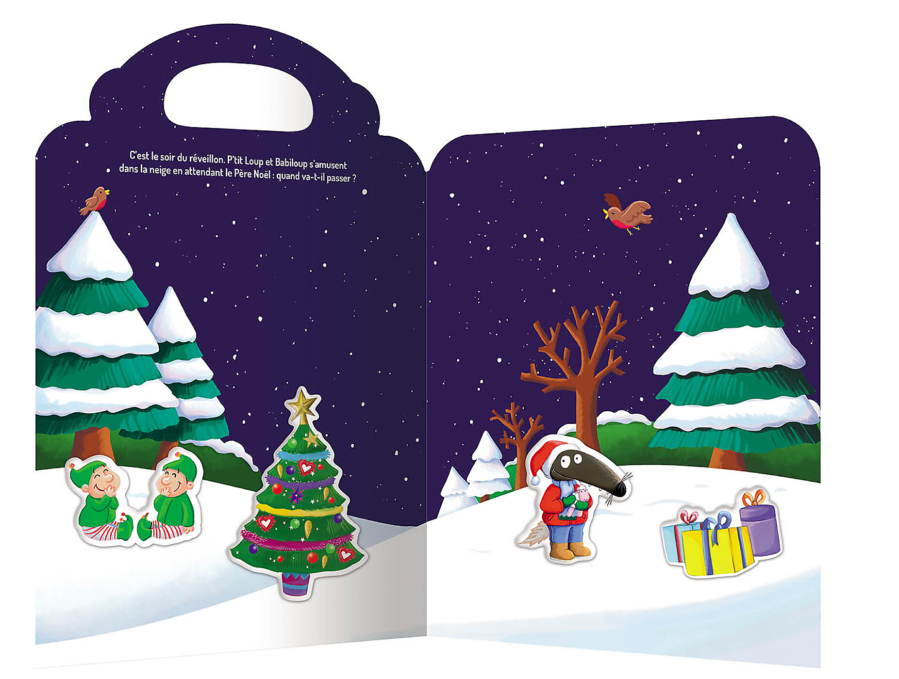 P'tit Loup - Mes Stickers En Relief - Vive Noël