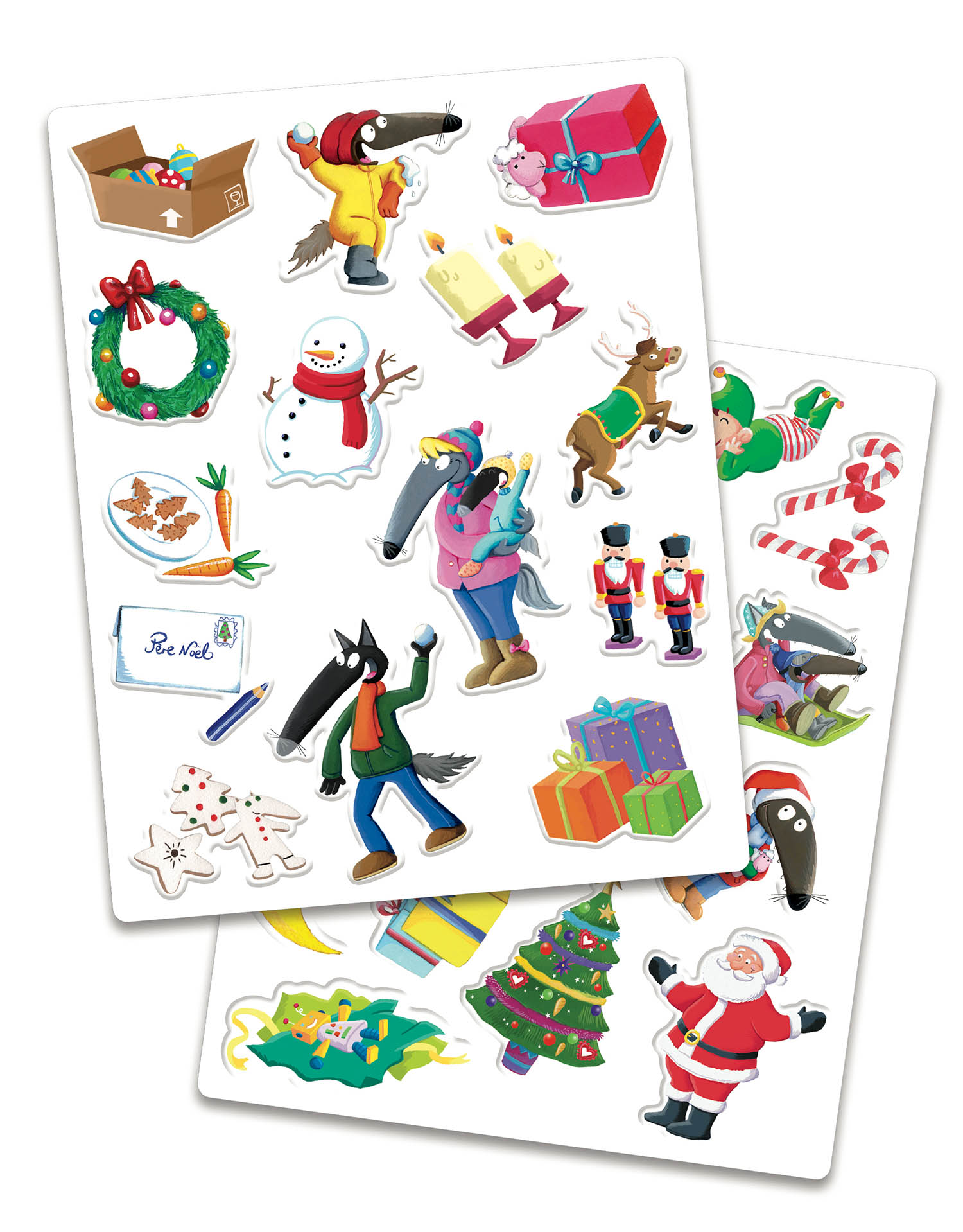 P'tit Loup - Mes Stickers En Relief - Vive Noël