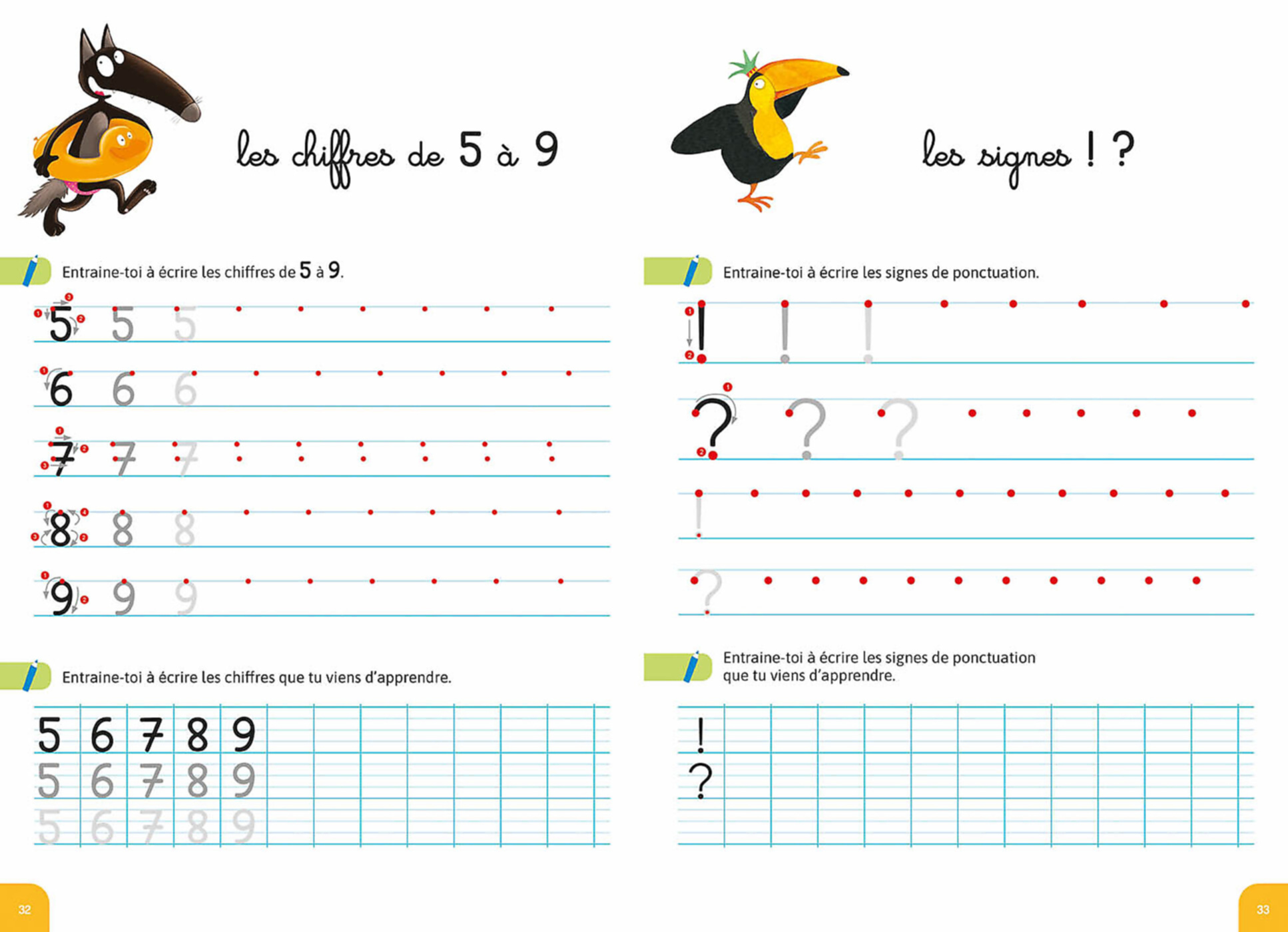 Mon Cahier D'écriture Avec Loup En Vacances