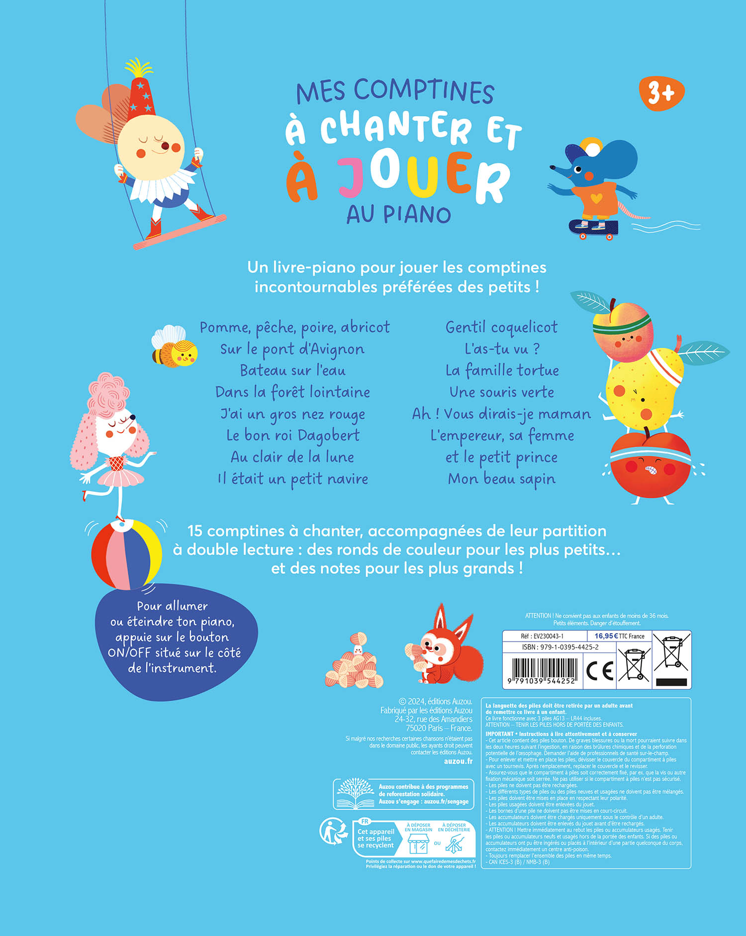 Mon Livre Piano - Mes Comptines À Chanter Et À Jouer Au Piano