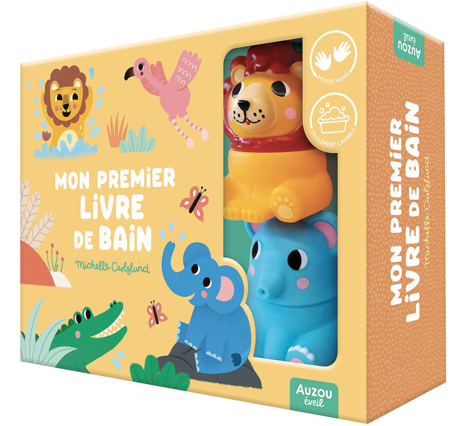 Mon Premier Livre De Bain - Dans La Savane - Un Coffret Avec 2 Jouets Déclipsables ! Mon Premier Livre De Bain - Dans La Savane - Un Coffret Avec 2 Jouets Déclipsables !