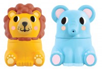 Mon Premier Livre De Bain - Dans La Savane - Un Coffret Avec 2 Jouets Déclipsables !