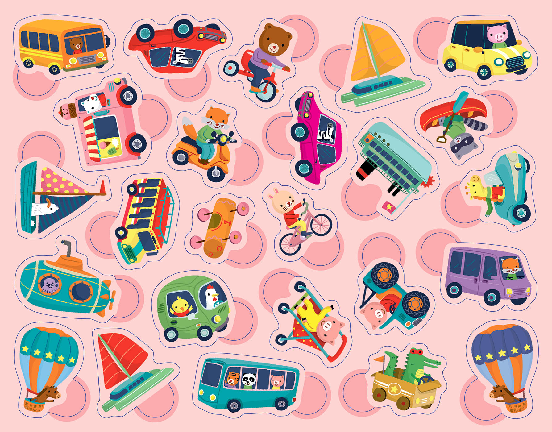 300 Gommettes - Les Transports