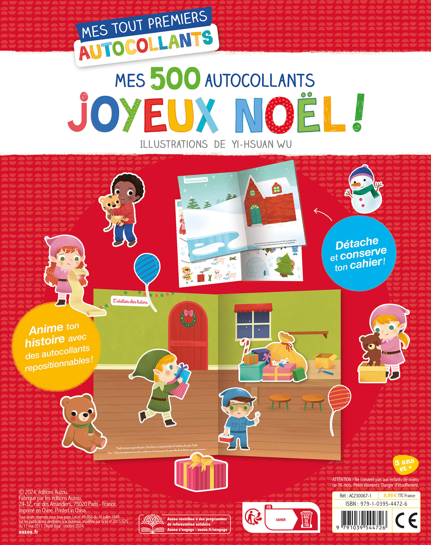 Mes Tout Premiers Autocollants - 500 Autocollants Joyeux Noël !